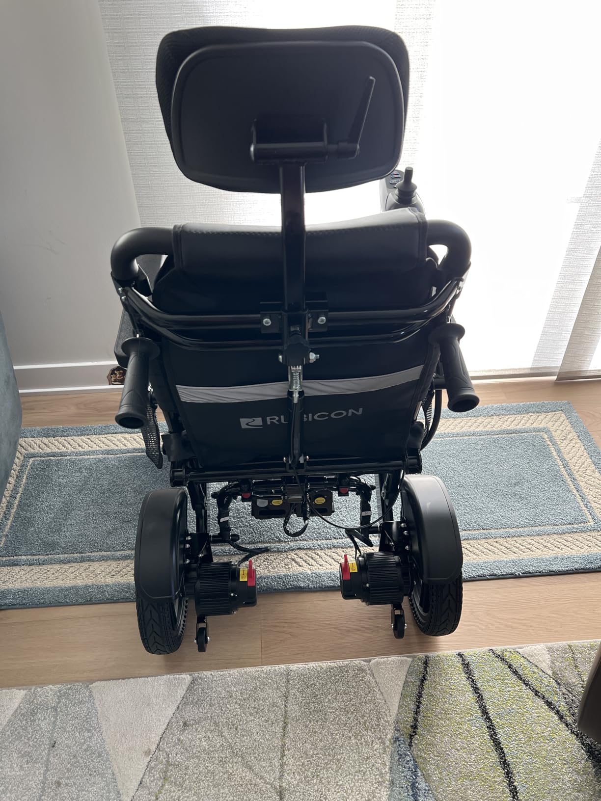 Rubicon DX11 - Reclining Foldable Electric Wheelchairs for Adults - Longest Range 25 Miles of Freedom: Airline Approved Deluxe Electric Wheelchair with Dual 12AH Lithium Batteries, 600W Motor (Model7) customer photo 2