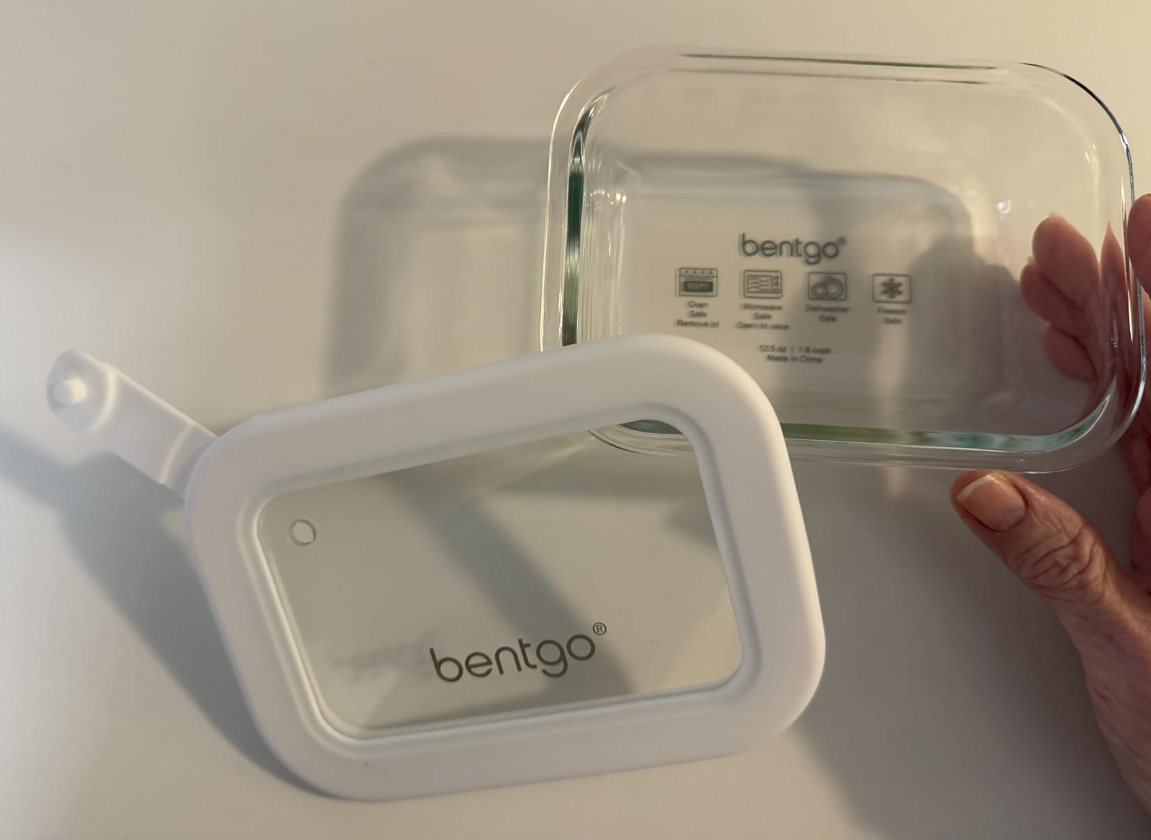 Bentgo Signature Leak-Proof Glass Food Storage - 12-Piece Set, 1-Compartment Meal Prep Plastic-Free Containers, Airtight Glass Lids, BPA-Free, Microwave, Freezer, Oven, Dishwasher Safe (Desert Sage) customer photo 1
