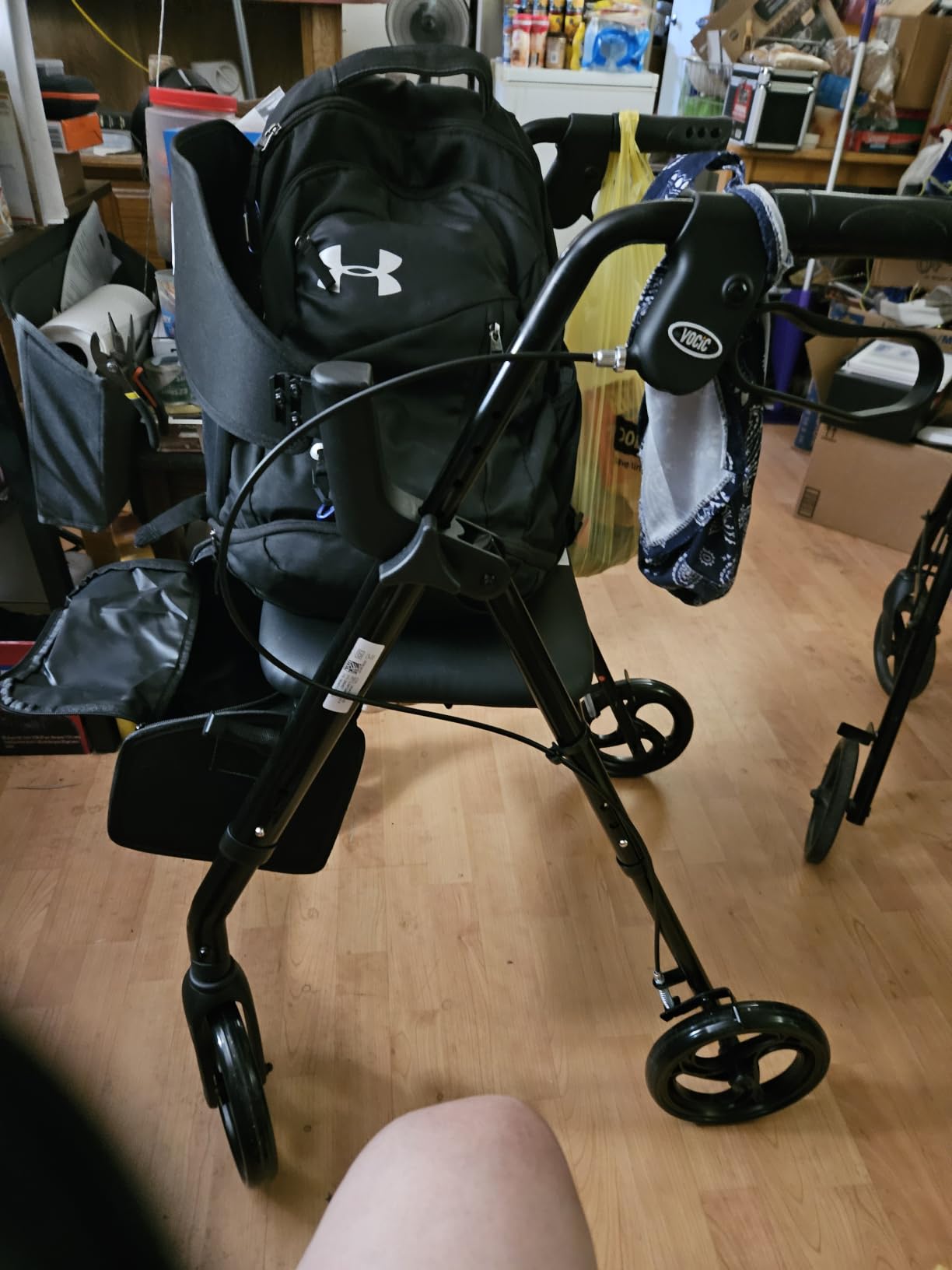 VOCIC Z21 Rollator Walker with Seat Supports 350lb, 8