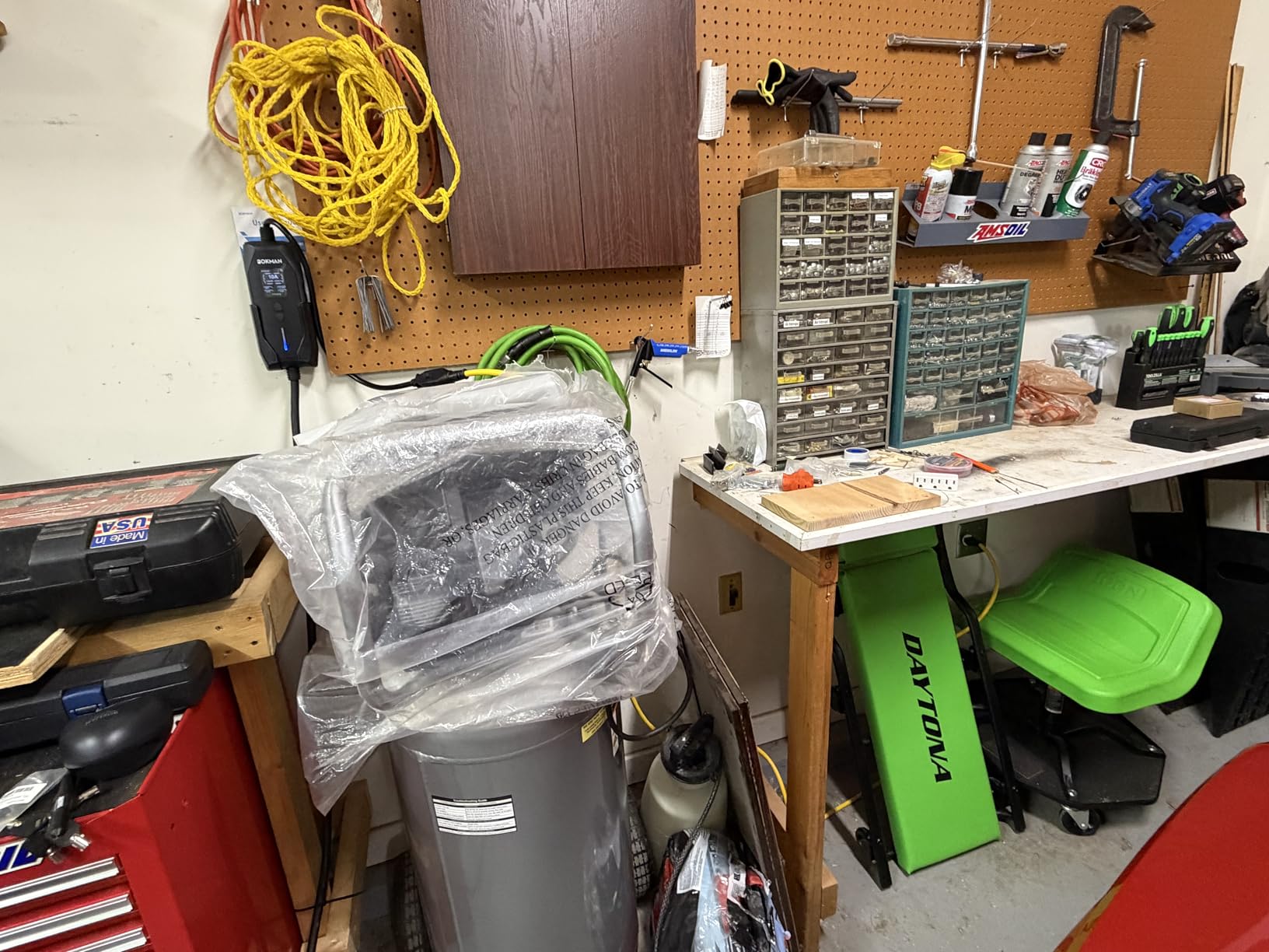 bokman Portable Level 2 & Level 1 EV Charger (240V, 16A), 20ft Cable and NEMA 6-20 Plug and NEMA 5-15 Adapter for Household Socket, Current Adjustable 6-16Amp (J1772 Connector) customer photo 2