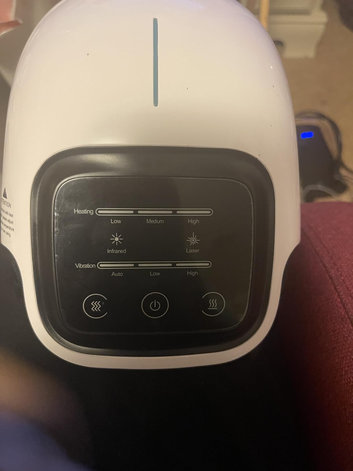 Medcursor Knee Massager with Heat, Cordless Heated Knee Massage for Pain Relief with 3 Heating Levels, 3 Vibration Modes, LED Screen, Adjustable Straps, Gift for Men and Women customer photo 2