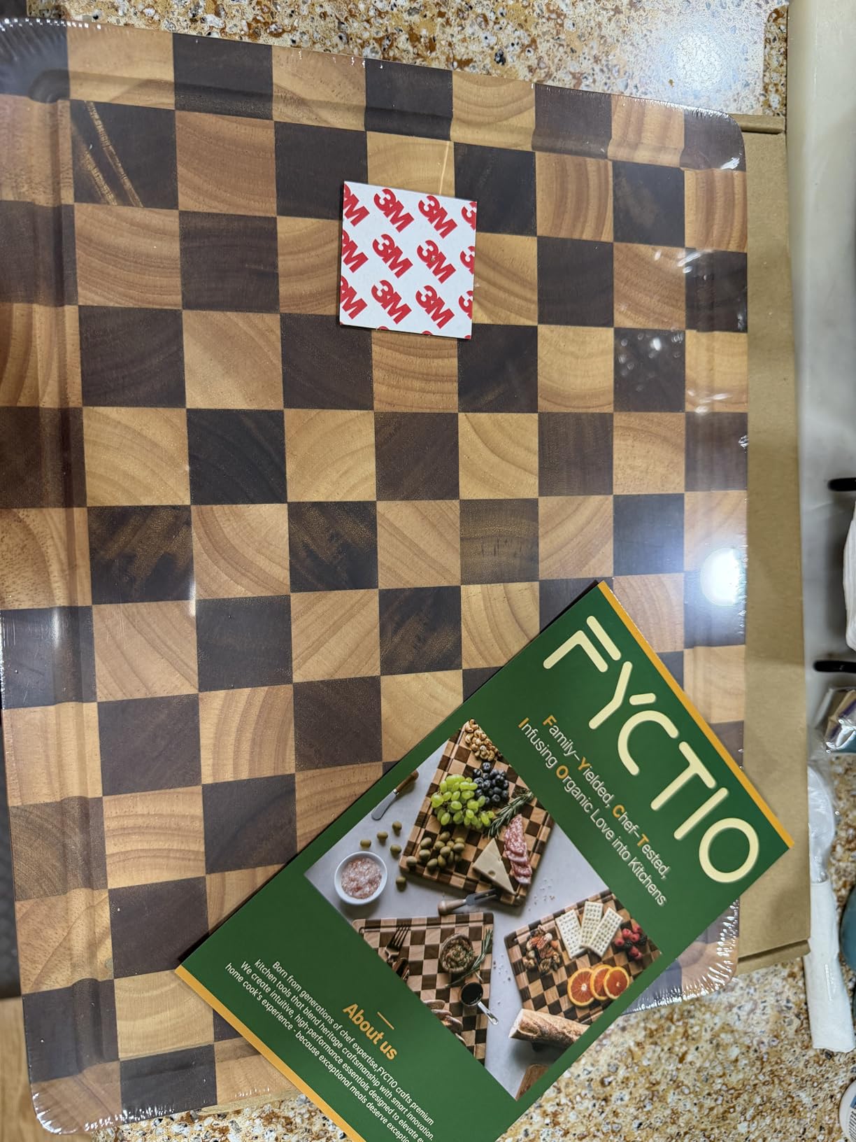 Walnut End Grain Cutting Board with Juice Groove & Handles, 16.5