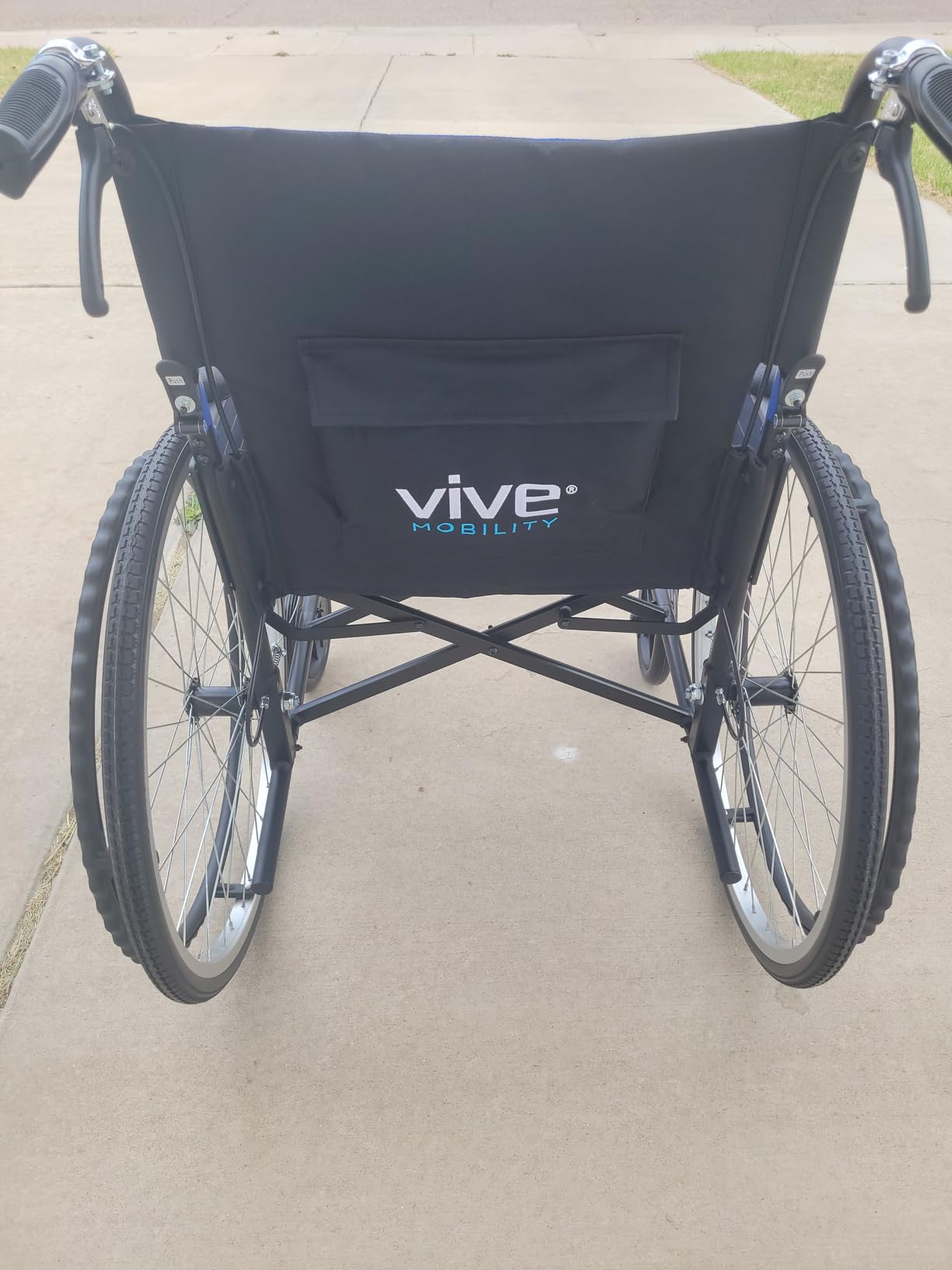 Vive Mobility Ultra Lightweight Wheelchair for Adults - Foldable & Collapsible Transport Wheelchair w/Adjustable Leg Rest & Footrest for Seniors - Portable Wheelchairs for Travel, 18