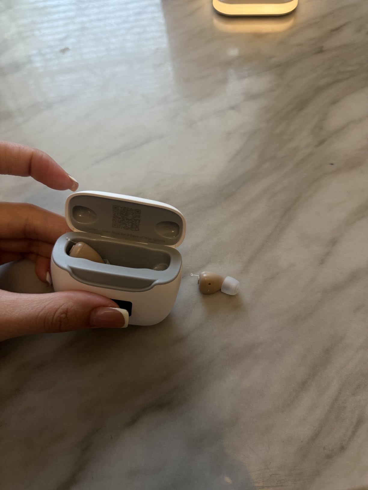 Hearing Aids for Seniors with FSA-HSA Eligible Rechargeable ITE Hearing Aid | Advanced Noise Cancellation, Nearly Invisible Design for Adults & Seniors with Auto Cleaning Cycle customer photo 1