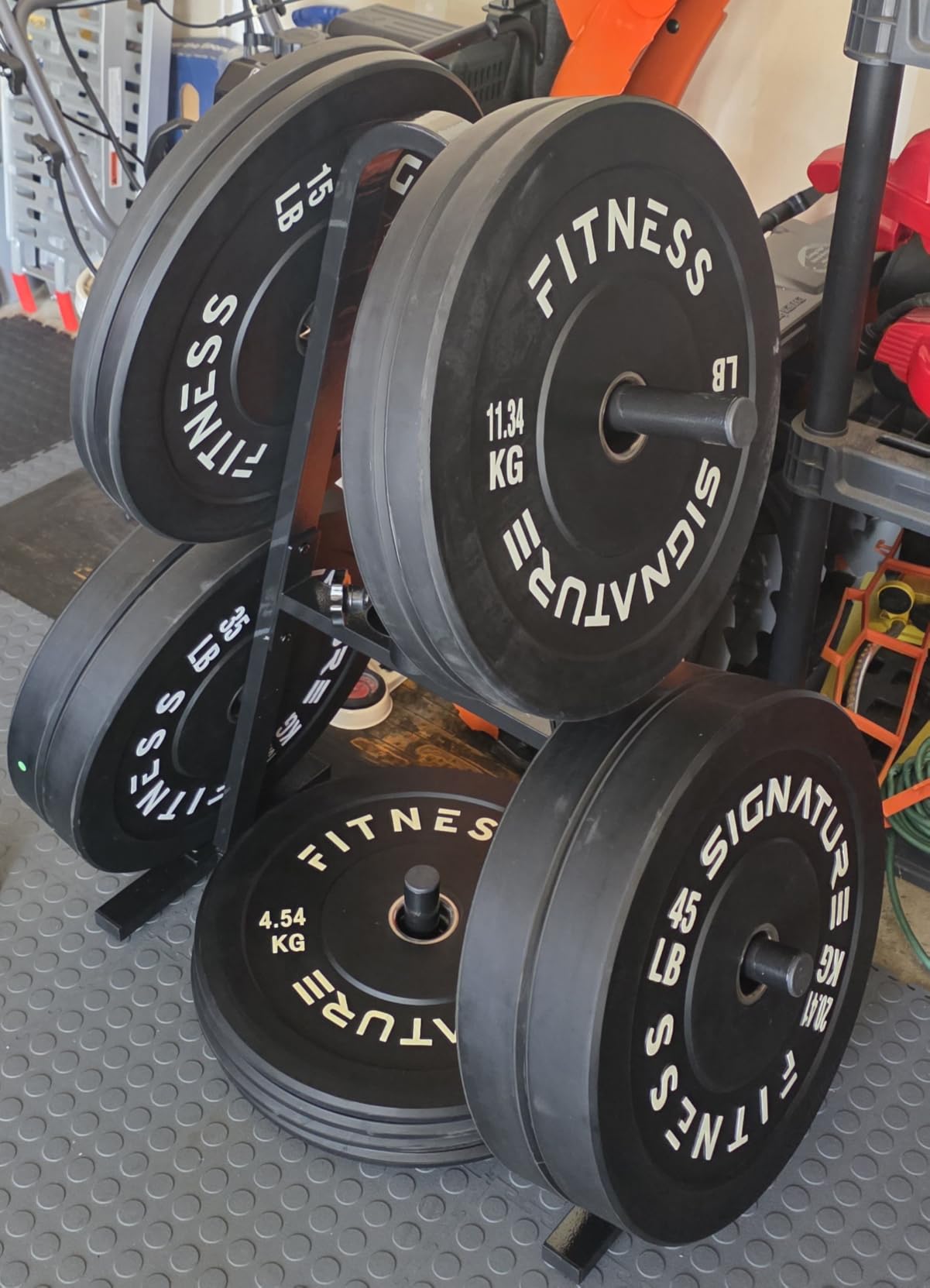 Fitvids 2-Inch Olympic Rubber Weight Plates Sets, Bumper Plates Set with Barbell for Strength Training, 180-390 Lbs Multiple Options customer photo 1