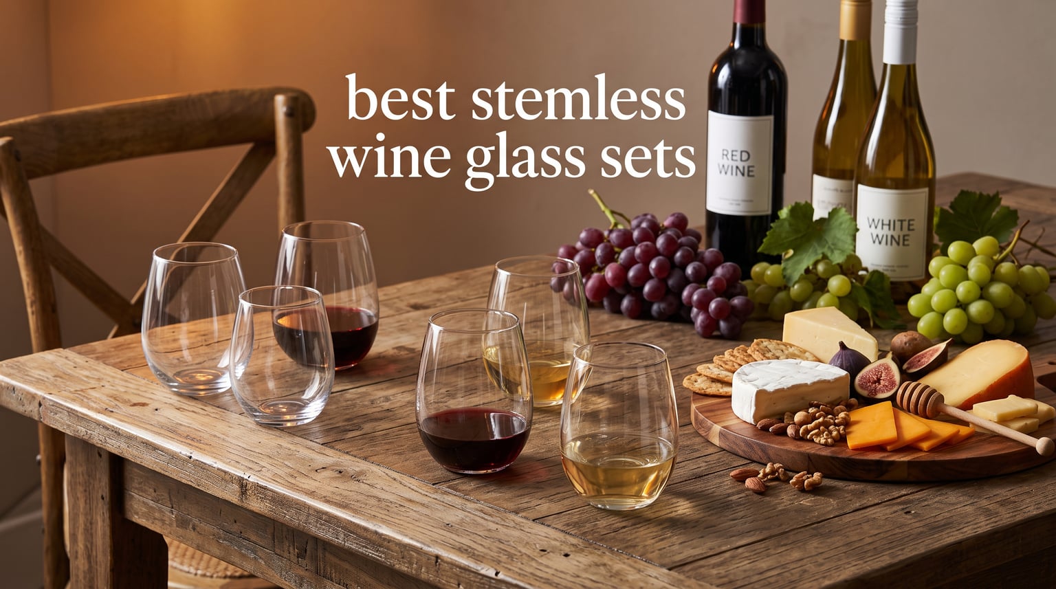 best stemless wine glass sets