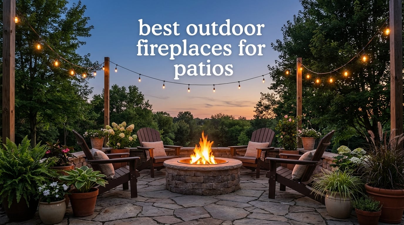 best outdoor fireplaces for patios