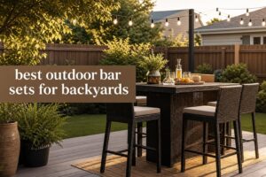 best outdoor bar sets for backyards