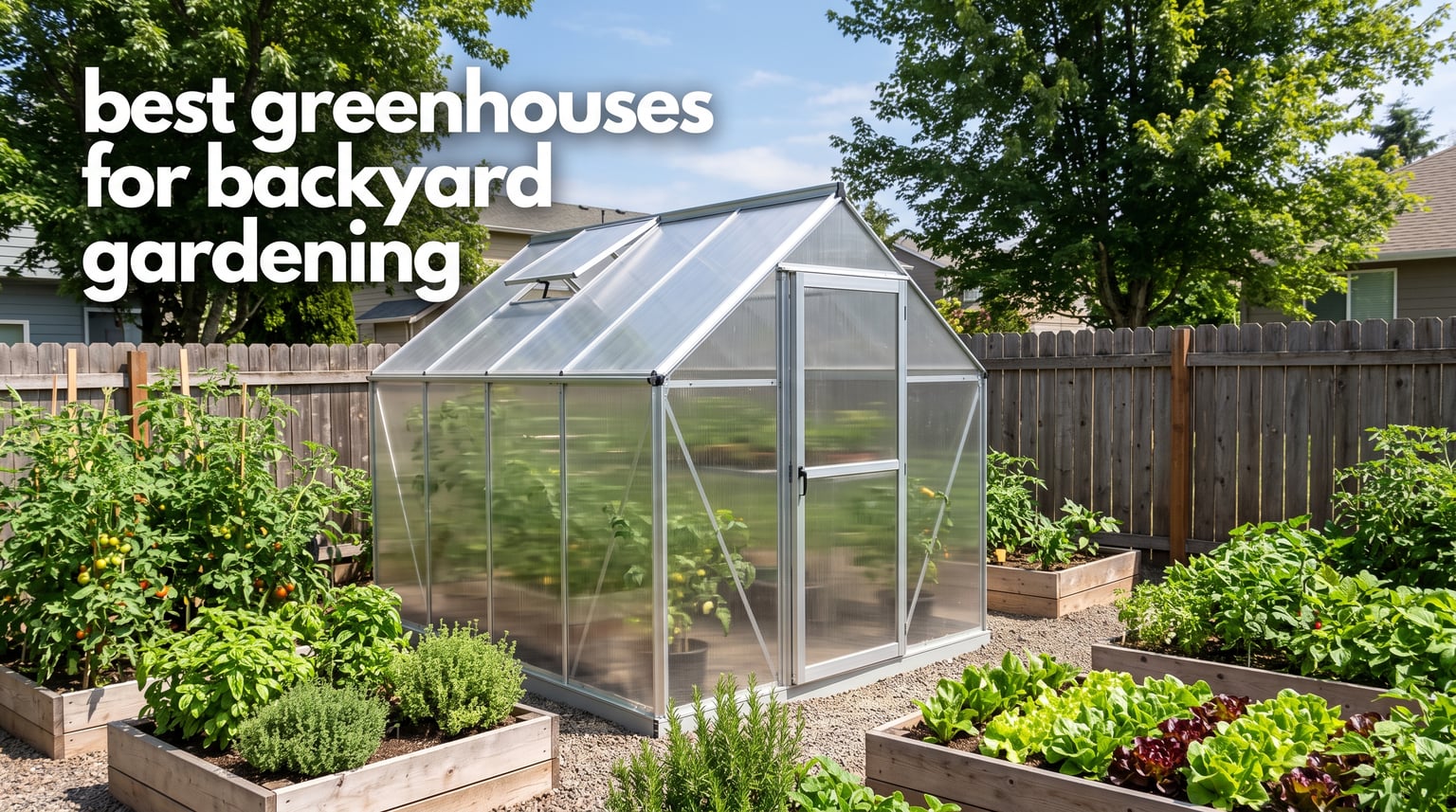 best greenhouses for backyard gardening
