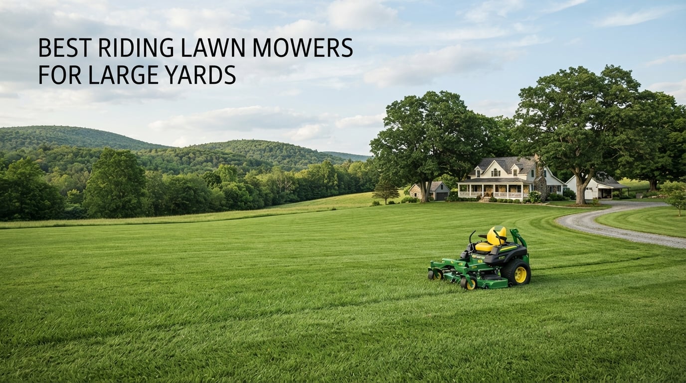 best riding lawn mowers for large yards
