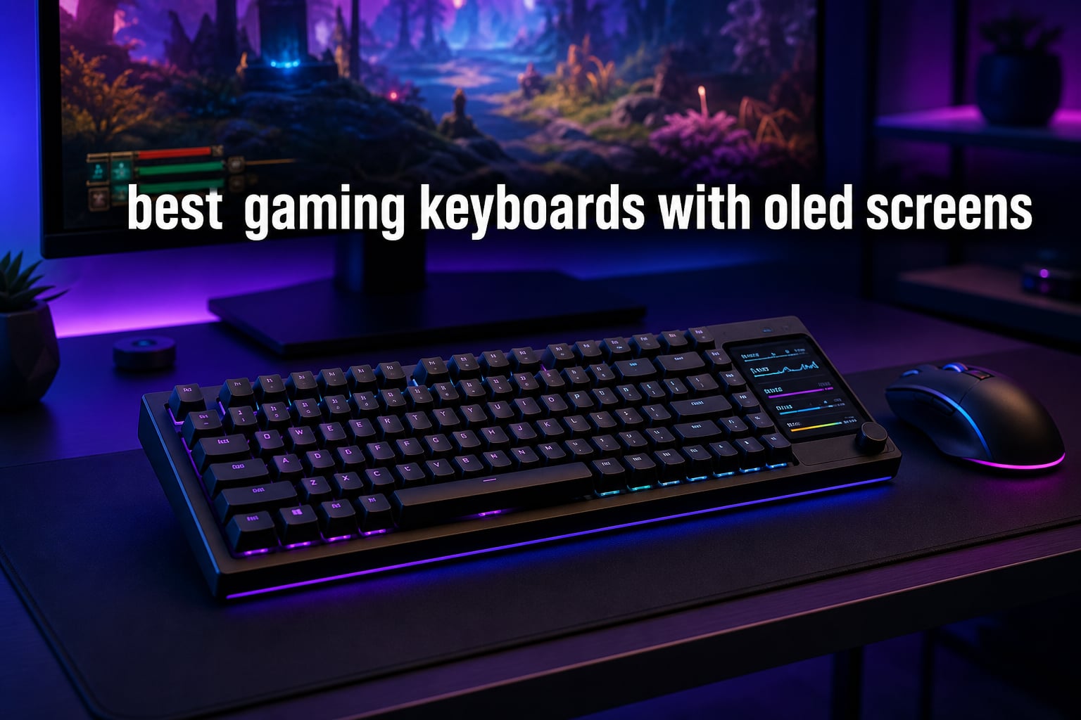 best gaming keyboards with oled screens