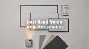 best fixed frame projector screens