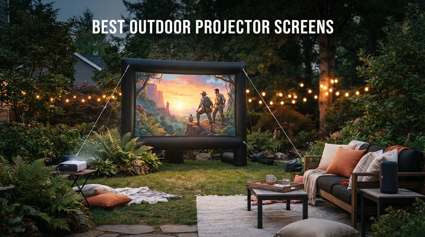 best outdoor projector screens