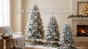 best flocked christmas trees
