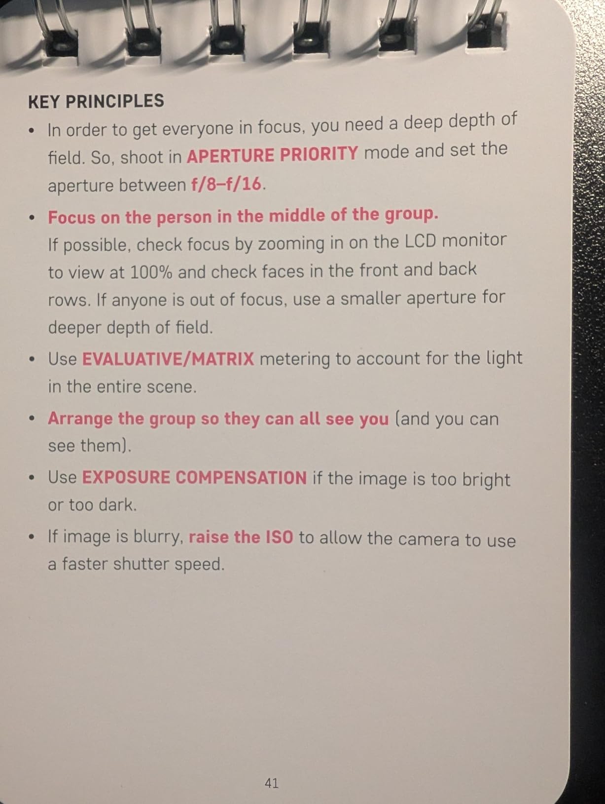 Photography 101: Pocket Guide: Exposure Basics, Camera Settings, Lens Info, Composition Tips, and Shooting Scenarios (The Pocket Guide Series for Photographers, 18) customer photo 1