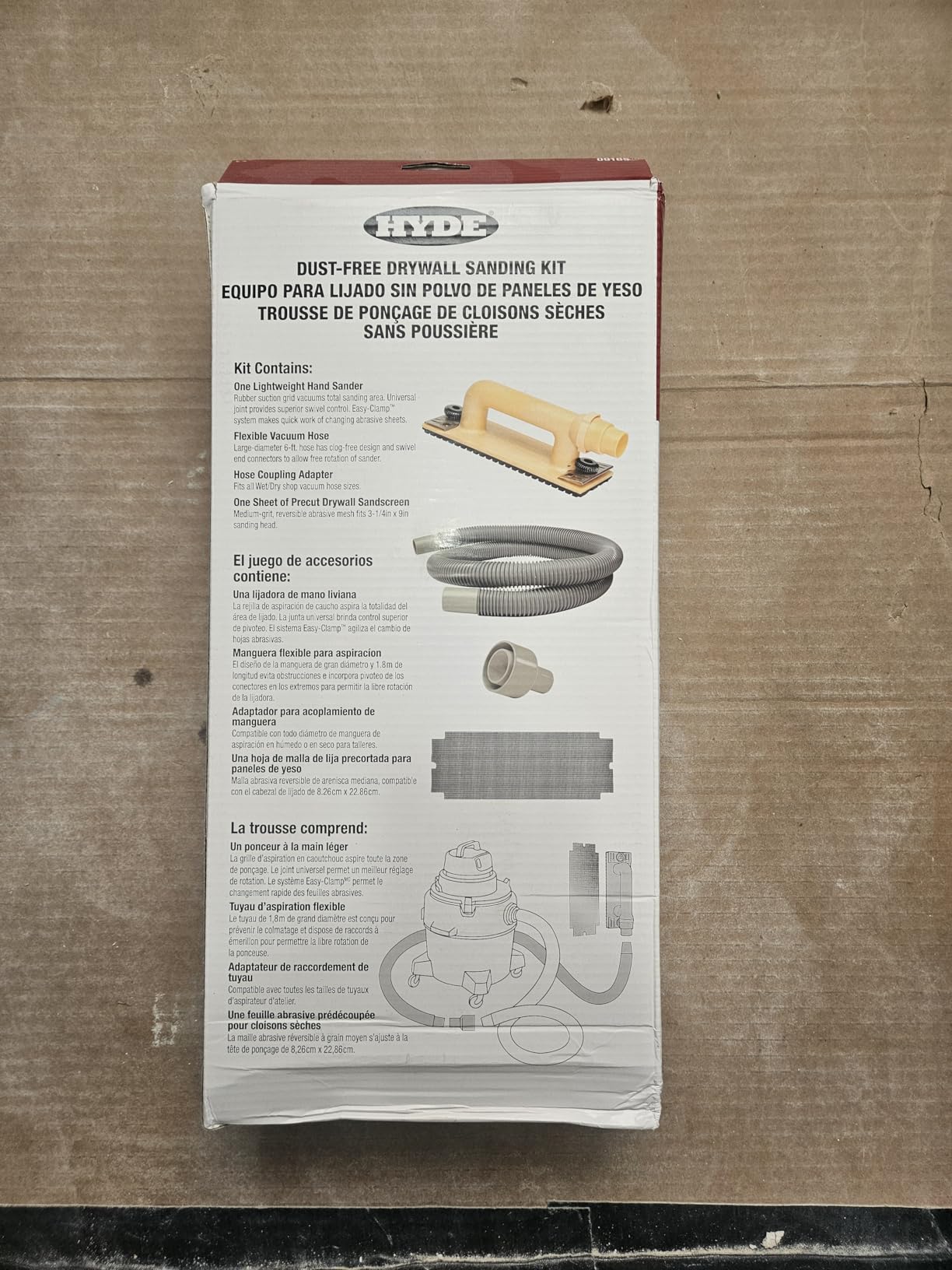 Hyde Tools 09165 Dust-Free Drywall Vacuum Hand Sander with 6-Foot Hose customer photo 2