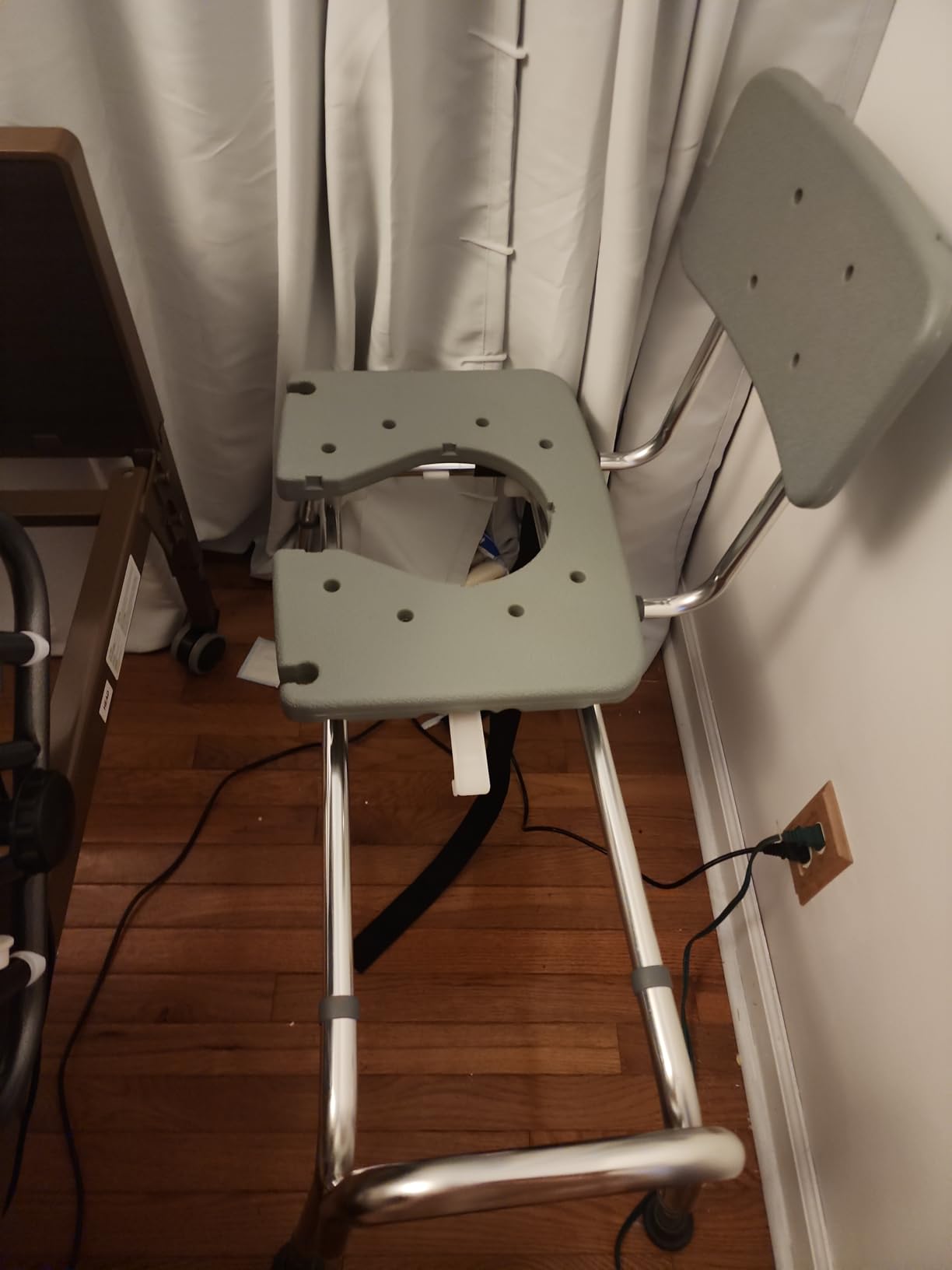 DMI Tub Transfer Bench and Shower Chair with Non Slip Aluminum Body, FSA Eligible, Adjustable Seat Height and Cut Out Access, Holds Weight up to 400 Lbs, Bath and Shower Safety, Transfer Bench customer photo 1