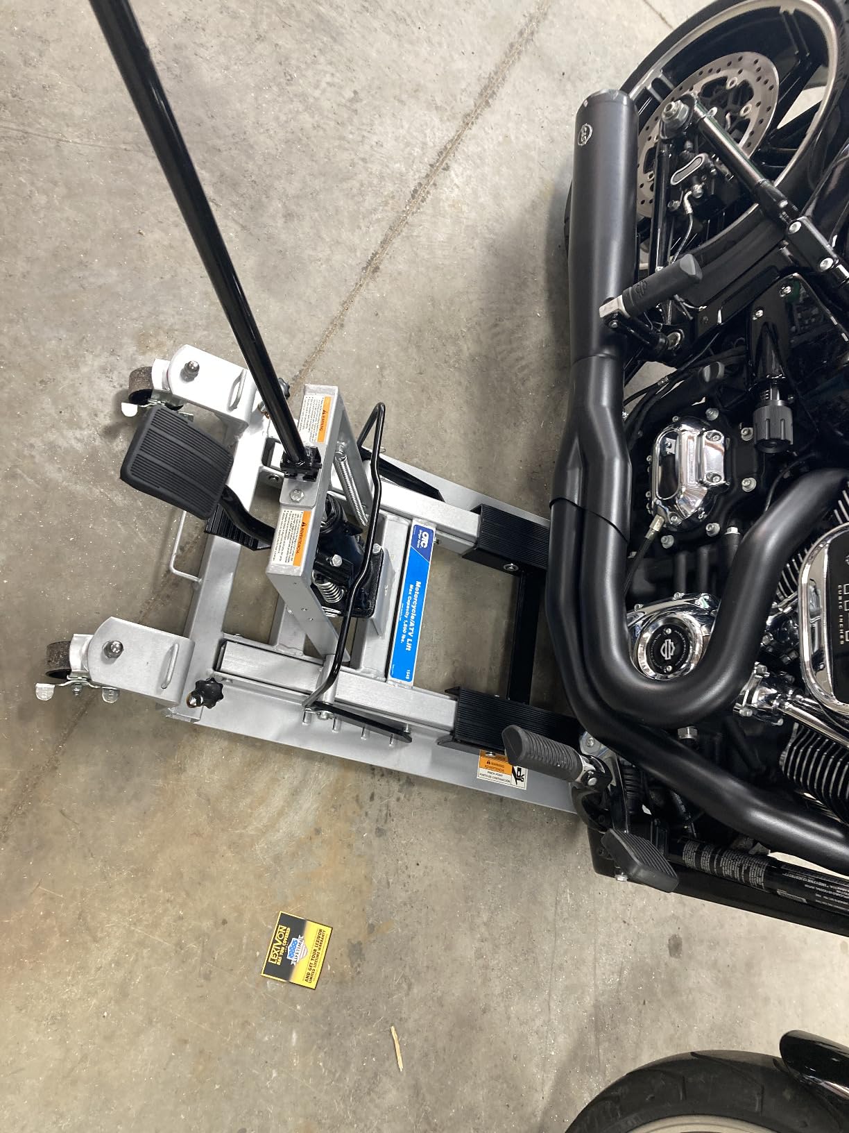 OTC 1545 Ultra Low Profile Motorcycle and ATV Lift - 1,500 lb. Capacity customer photo 2