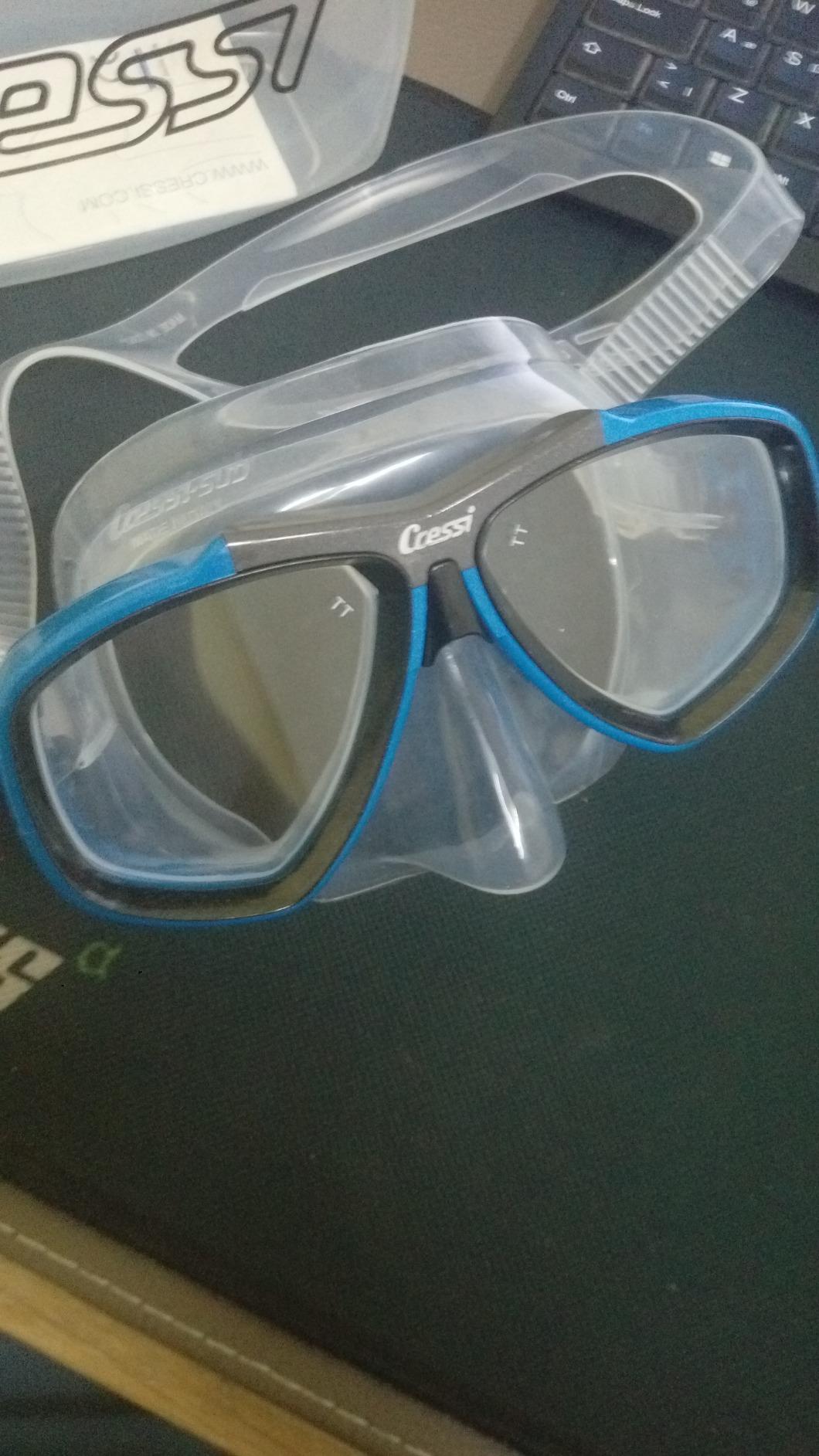 Cressi First Dive Mask with Inclined Lenses for Scuba Diving - Optical Lenses Available - Focus: Made in Italy customer photo 2
