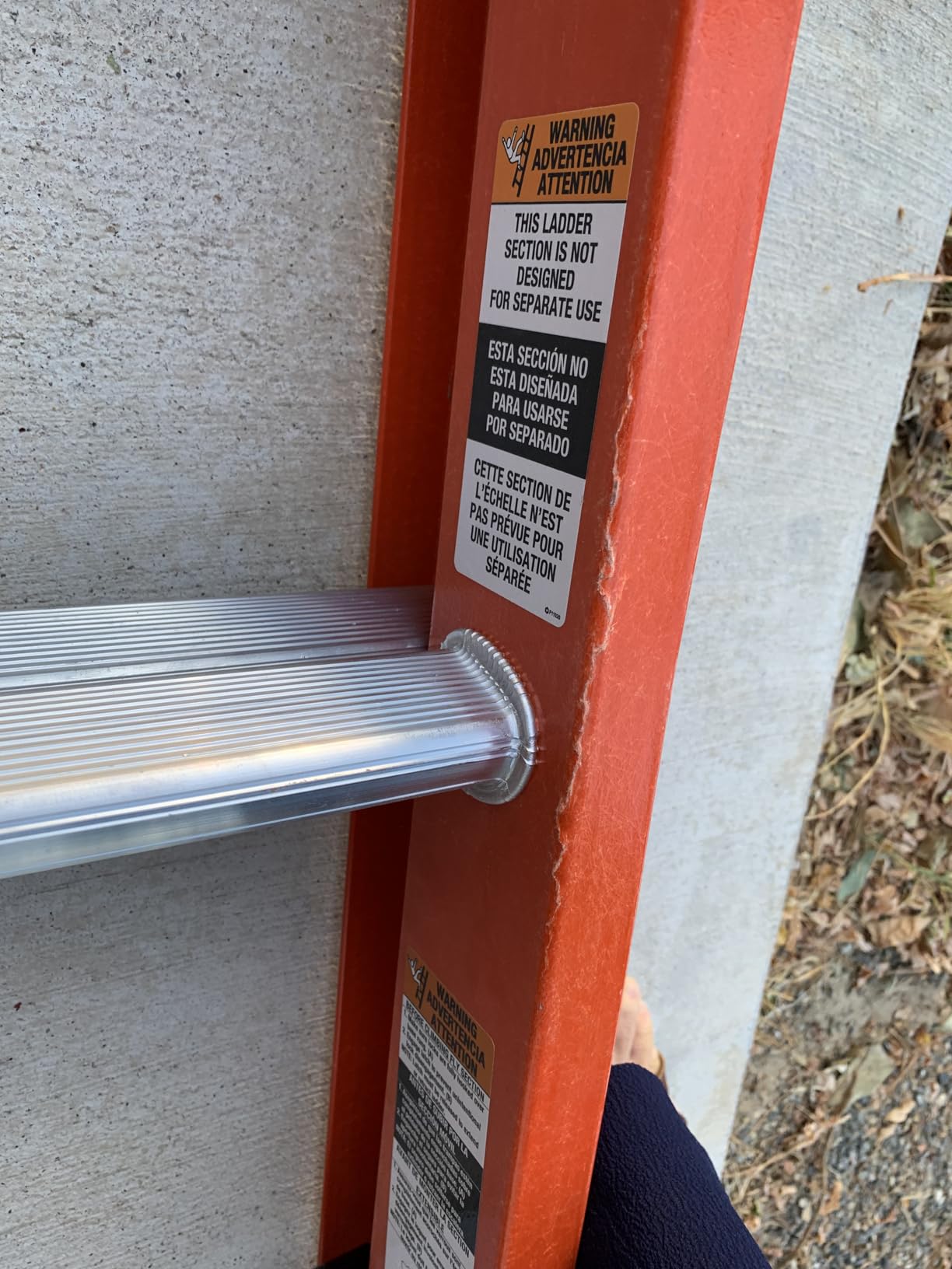 Louisville Ladder 24-foot Fiberglass Extension Ladder, 300-Pound Load Capacity, Type IA, FE3224 customer photo 1