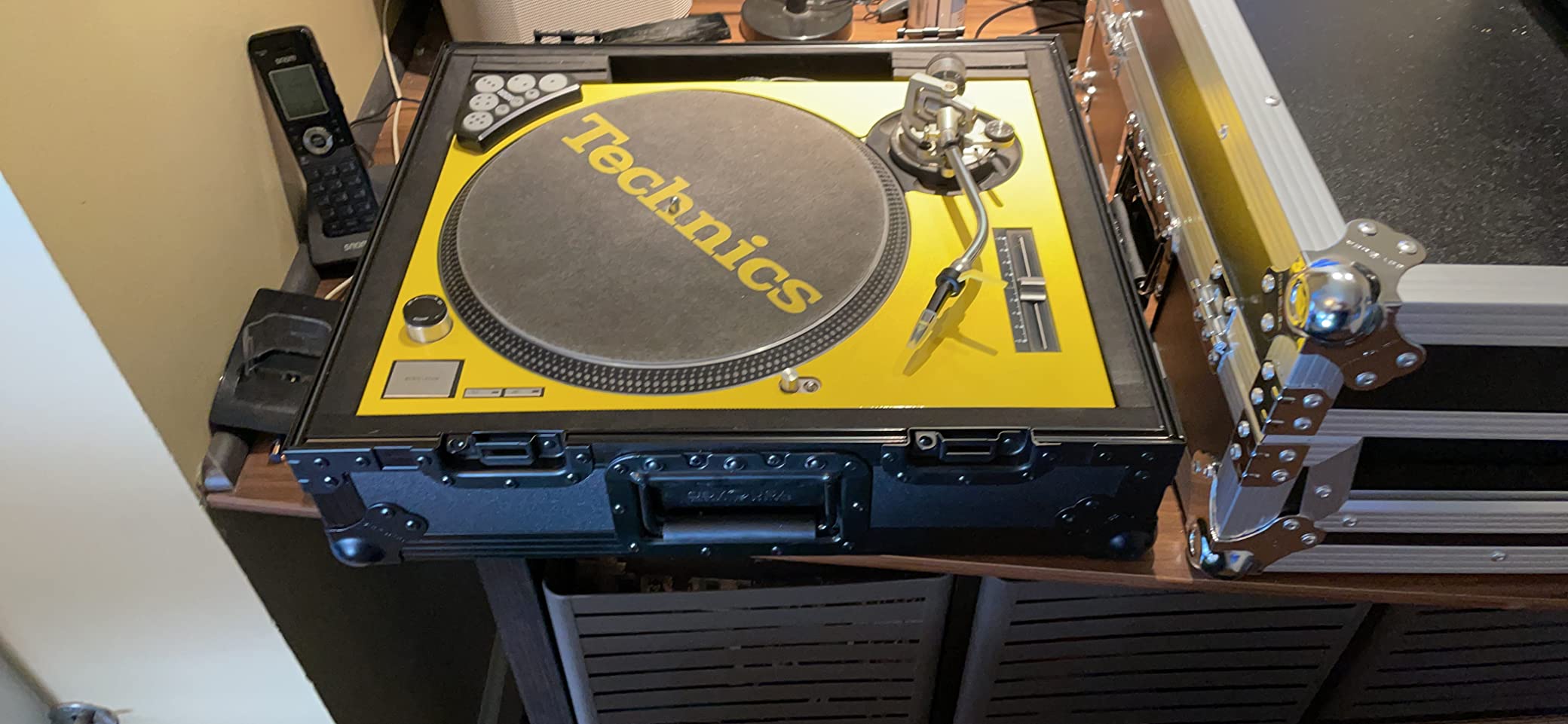 Odyssey FZ1200BL Black Label Turntable Flight Case | Protects dj record player deck, rugged touring build, snug interior fit, road-ready construction customer photo 1