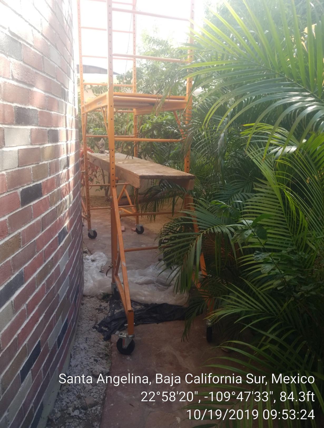 CBM Scaffold Rolling Tower Standing at 17' High with Hatch Deck Guard Rail and U Lock Brace CBM1290 customer photo 2