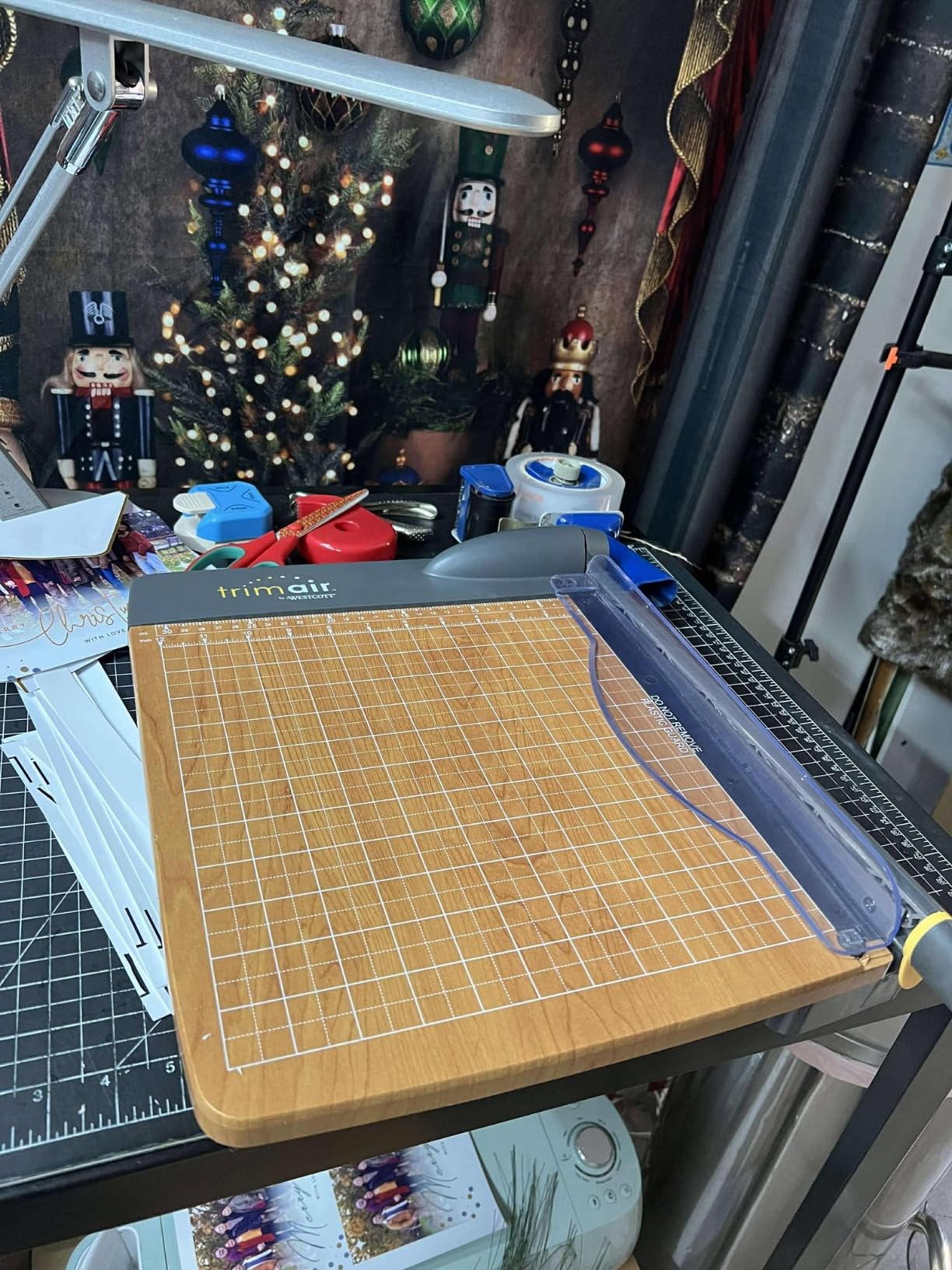 Westcott 12'' TrimAir Wood Guillotine Paper Cutter & Paper Trimmer, 30 Sheet (15106) customer photo 2