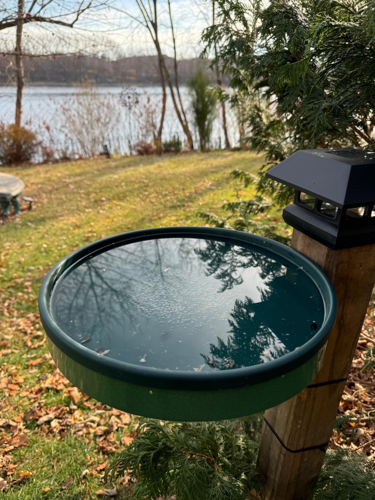 Farm Innovators BD-75 All Seasons 3 in 1 Outdoor 14 Inch Heated Birdbath with 3 Mounting Options, 75 Watts, Terracotta customer photo 1