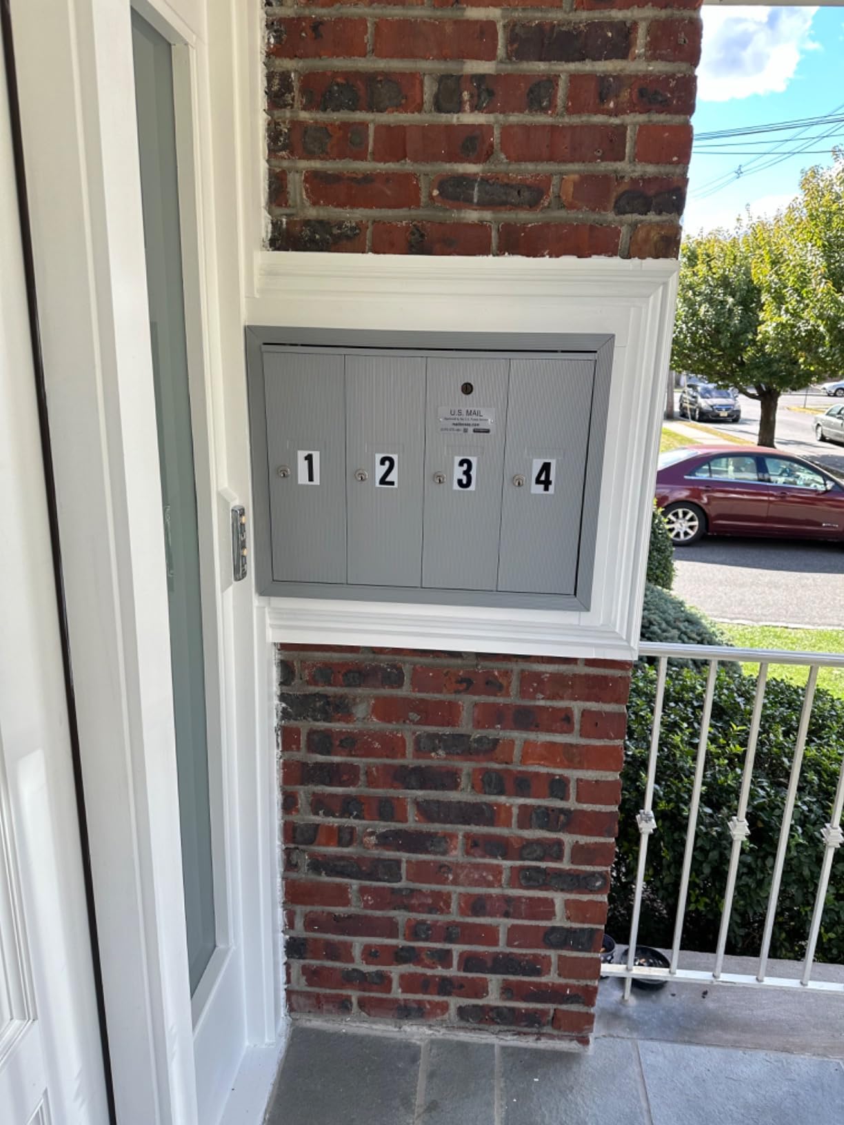 Salsbury Industries Mailbox, 30 lb, Recessed, 3504ARU - 1 Each customer photo 1