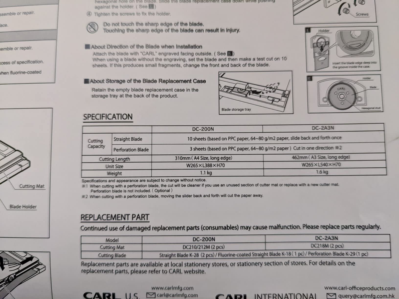 Carl 12 inch DC-200N Premium Rotary Paper Trimmer, Metal Base, 15 Sheet Cutting Capacity customer photo 1