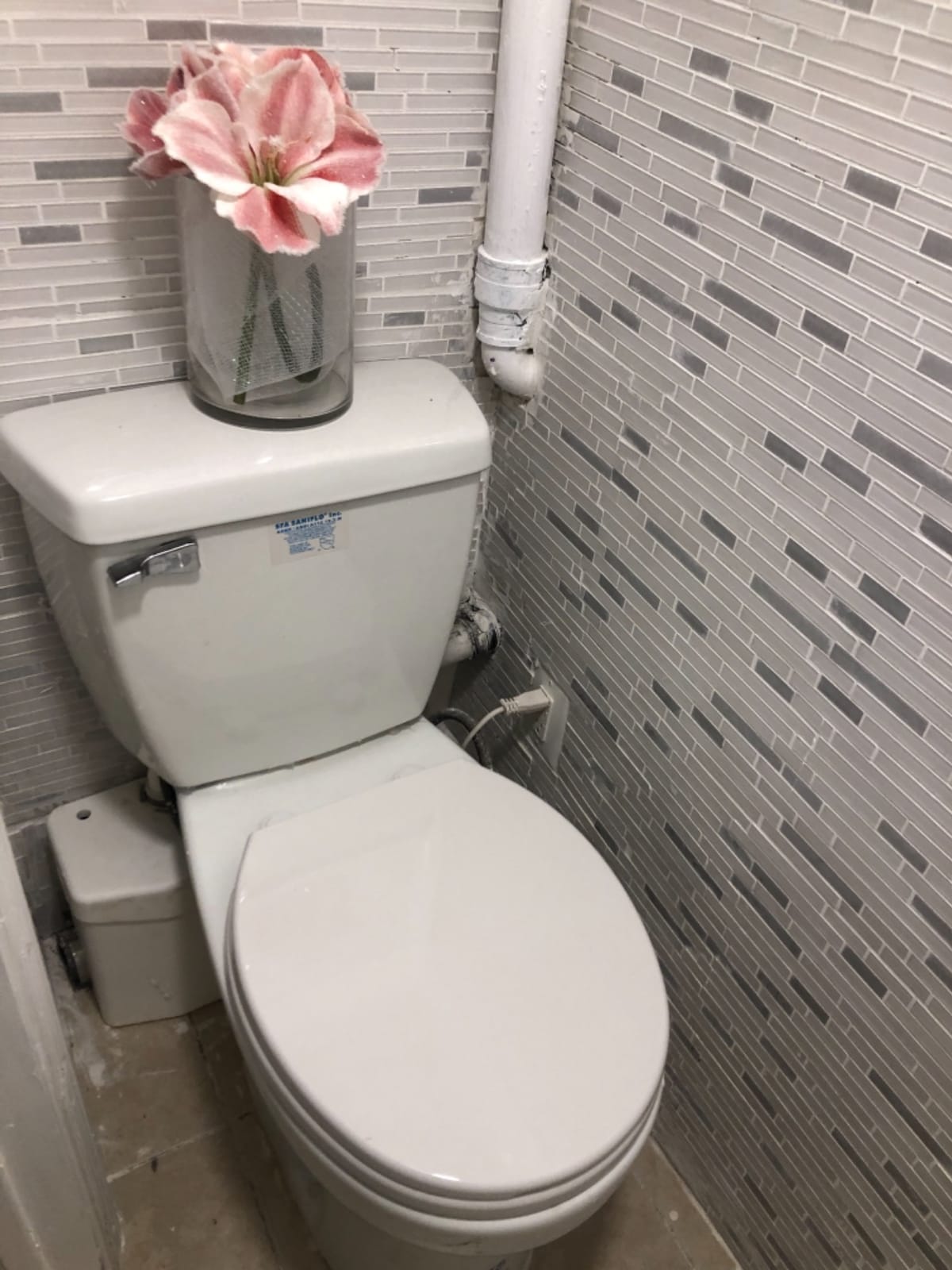 Saniflo SaniPLUS: Macerating Upflush Toilet Kit (with Standard Bowl) customer photo 1