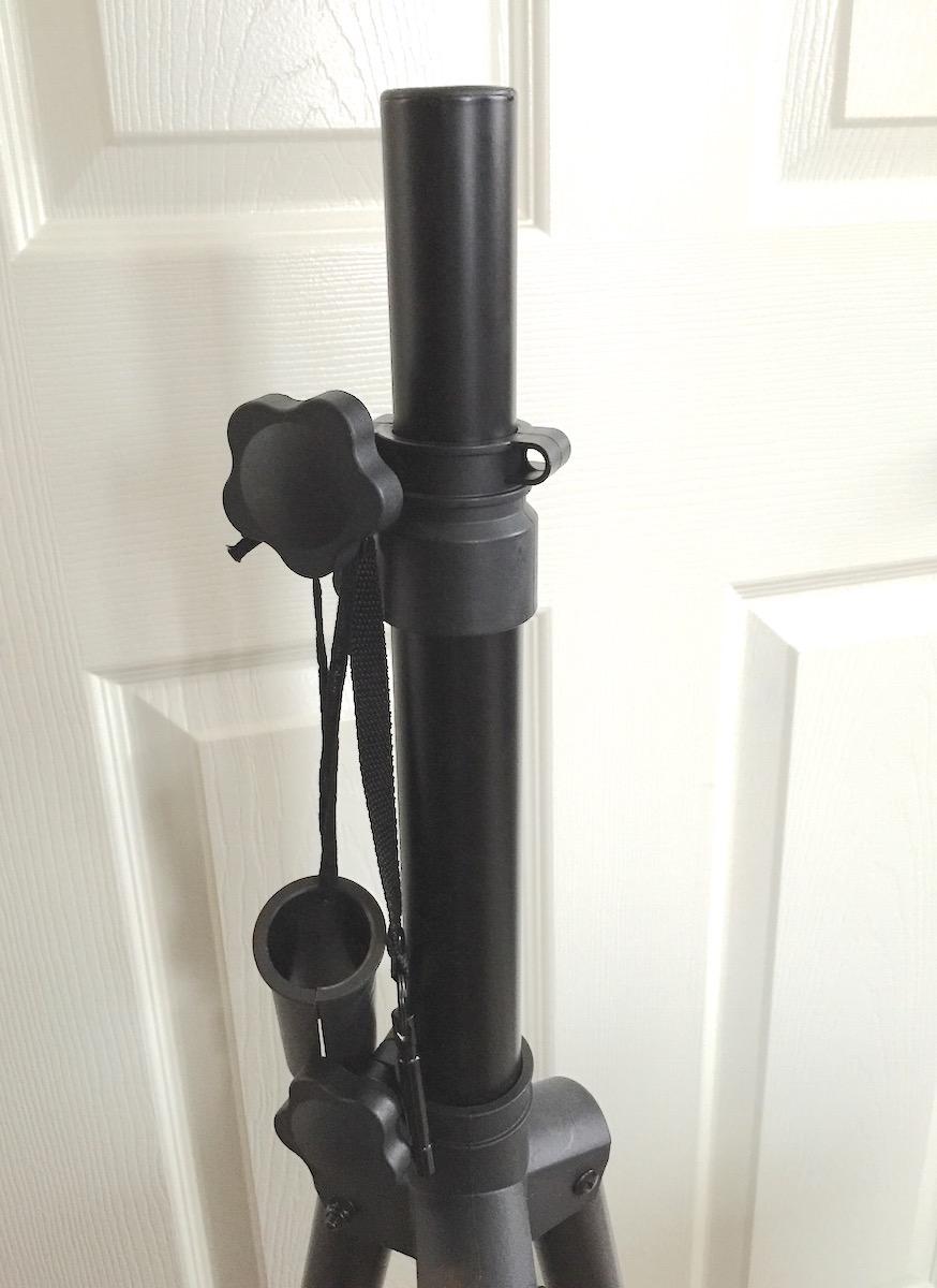 On-Stage SSP7900 All-Aluminum Speaker Stand Pack (Pair of Folding, Portable Stands, Tripod Base, Carry Bag, Height Adjustable, Nonslip Rubber Feet, 1 3/8