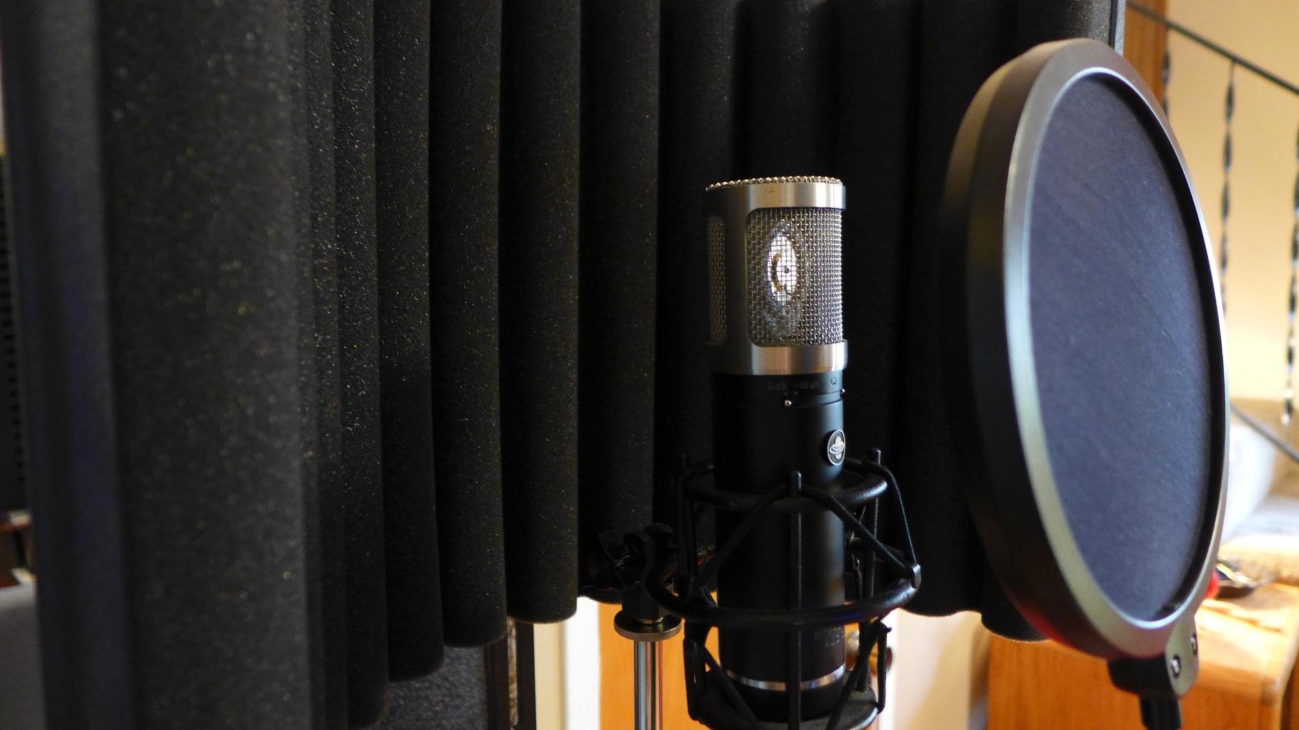 sE Electronics RF-X Reflexion Filter - Portable Microphone Isolation Shield for Recording Music, Podcasts & Voice-Overs - Four-Layer Acoustic Sound Shield for Home Recording Studio Equipment (Black) customer photo 2