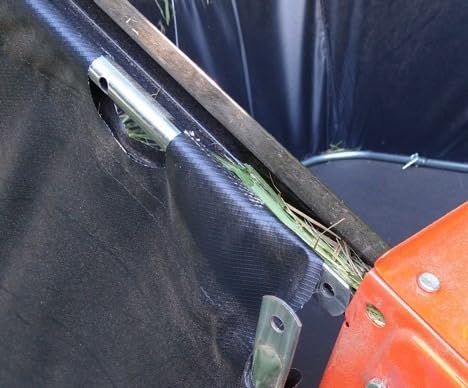 Agri-Fab 44 In Tow-Behind Lawn Sweeper with 28 Cu Ft Flow-Through Hopper Bag, Adjustable Brush Height, and Dump From Seat Handle customer photo 1