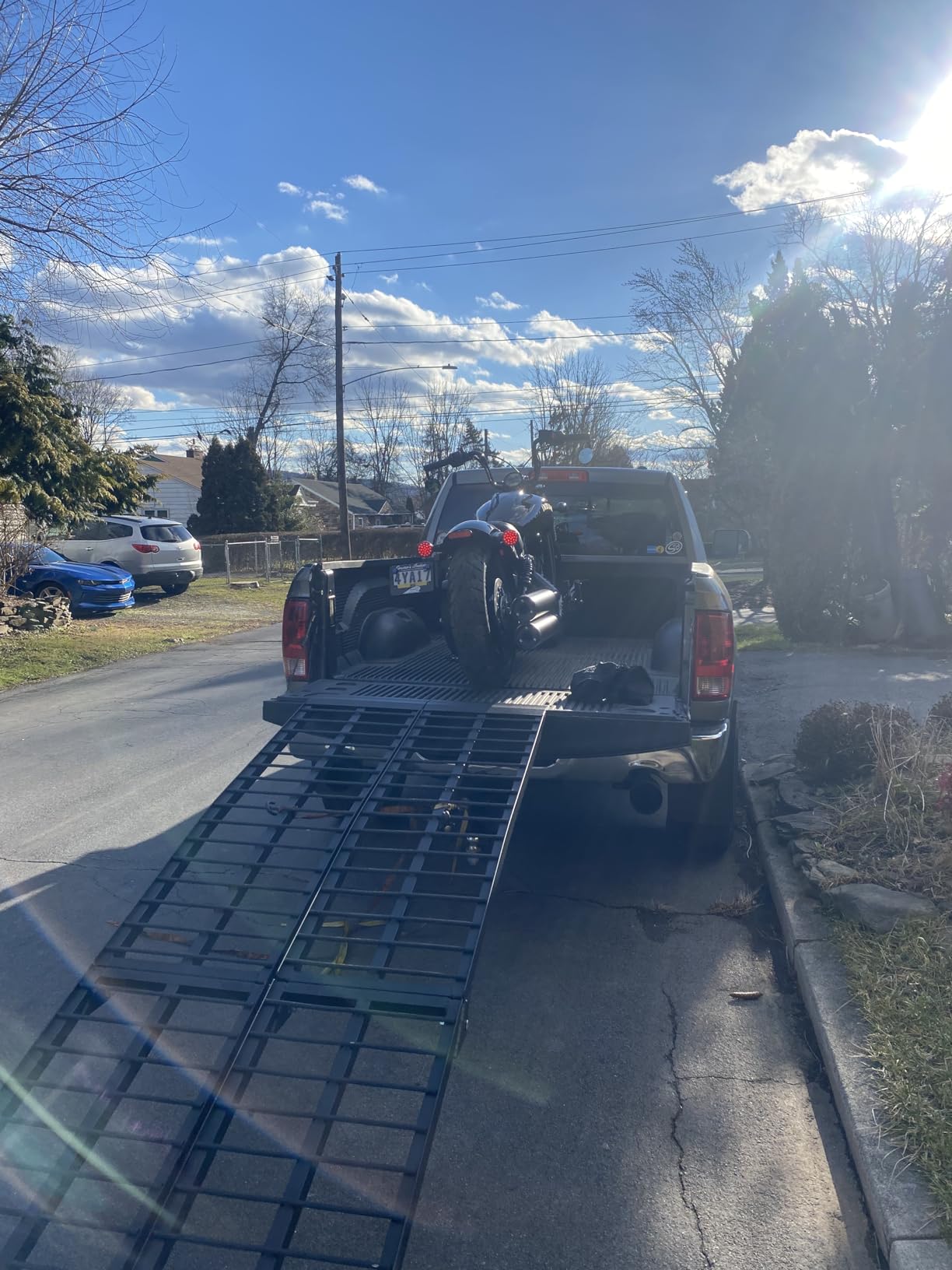 10' Motorcycle Loading Ramp, Extra-Wide, Arched, 800 lb, Titan Ramps customer photo 1