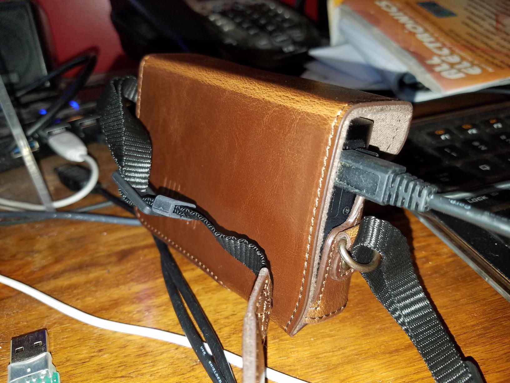 MG284 Ever Ready Leather Camera Case Compatible with Sony Cyber-Shot DSC-RX100 VII, DSC-RX100 VI, DSC-RX100 V, DSC-RX100 IV, DSC-RX100 III - Dark Brown customer photo 2