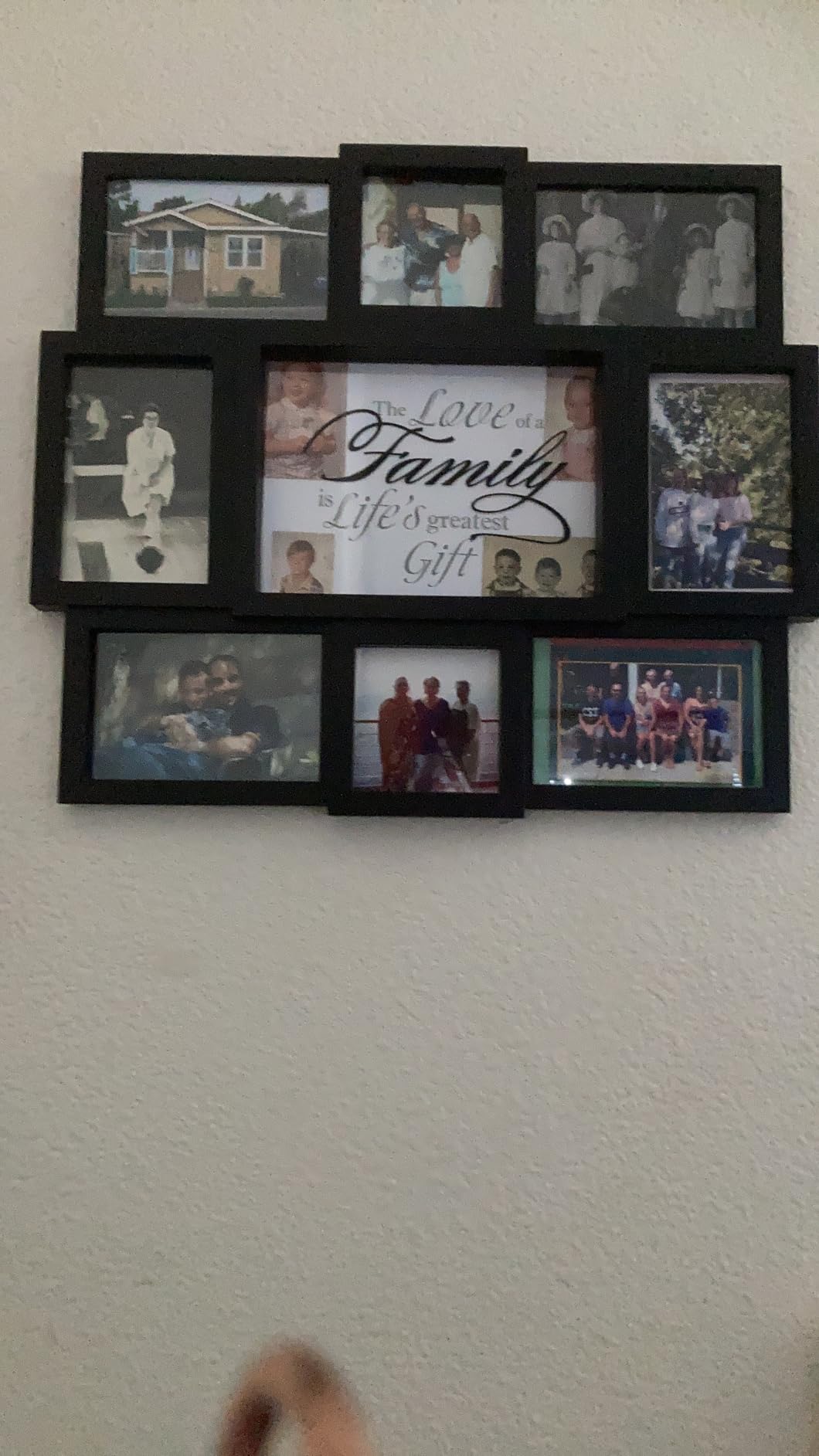 Malden International Designs The Love of a Family Dimensional Collage Black Picture Frame, 8 Option, 6-4x6 & 2-4x4, Black (8308-08) customer photo 1