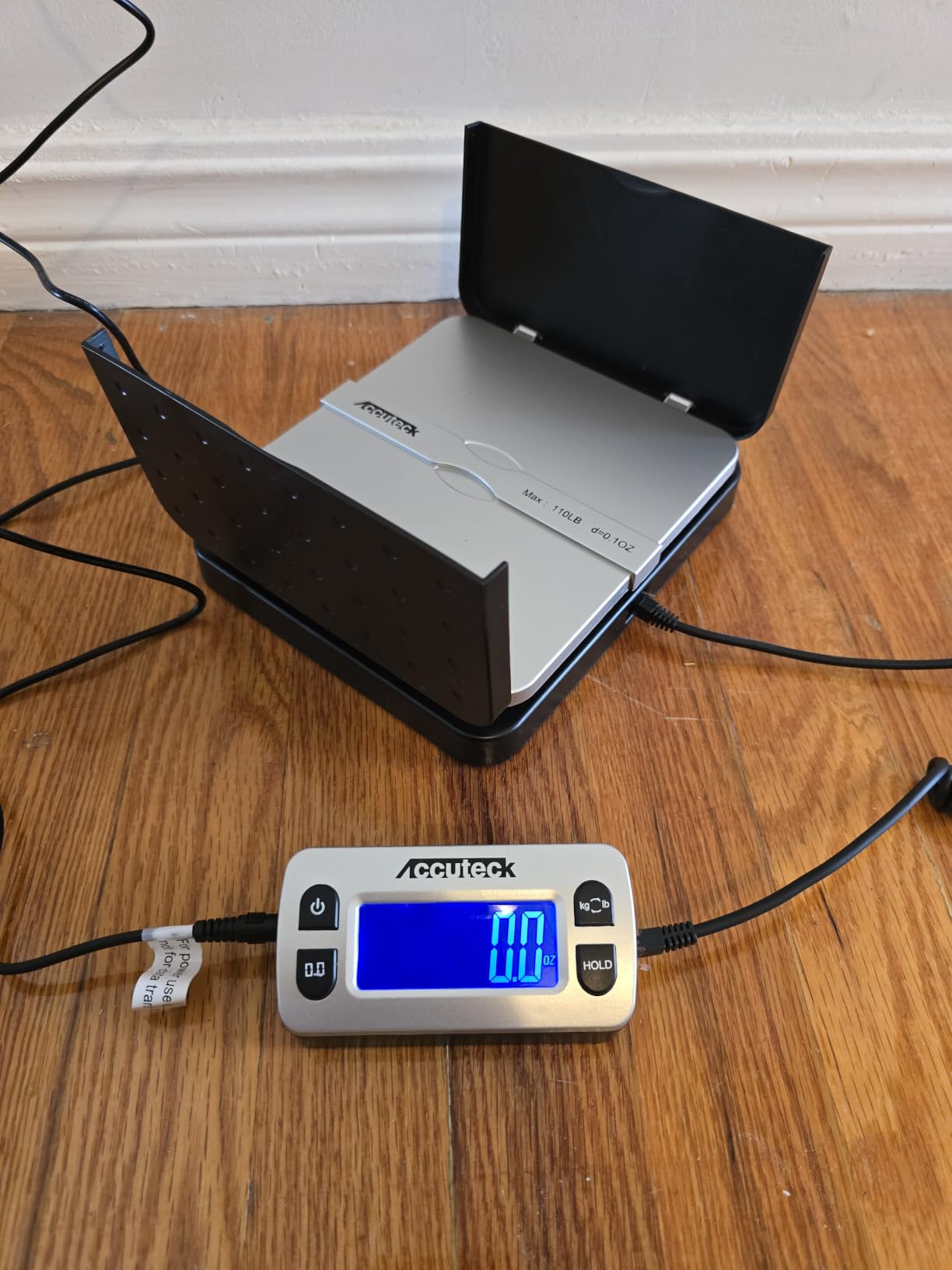 ACCUTECK 8580 High Capacity 110 Lbs High Accuracy 0.1OZ Digital Postal Scale with Remote Display, Batteries and USB Cable and AC Adapter Included customer photo 1