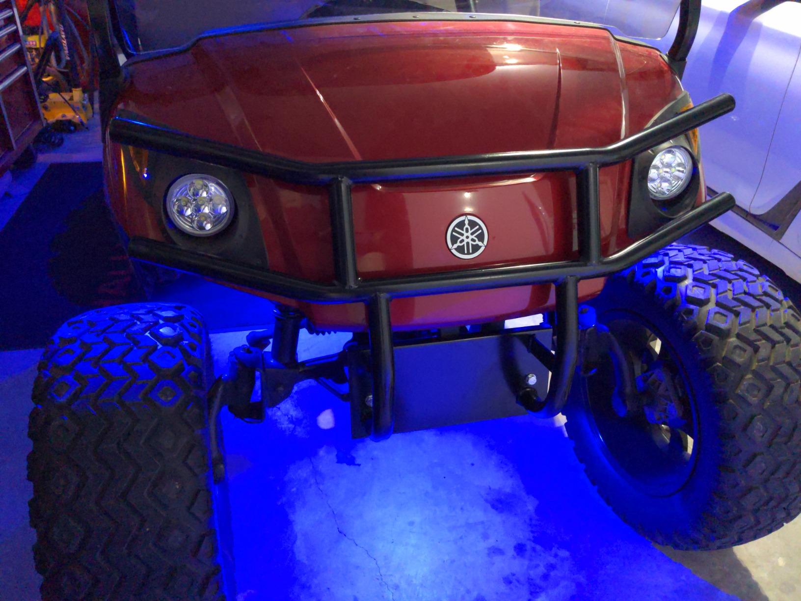 Yamaha Drive2 Golf Cart Brush Guard - Black Powder Coat, Steel Front customer photo 2
