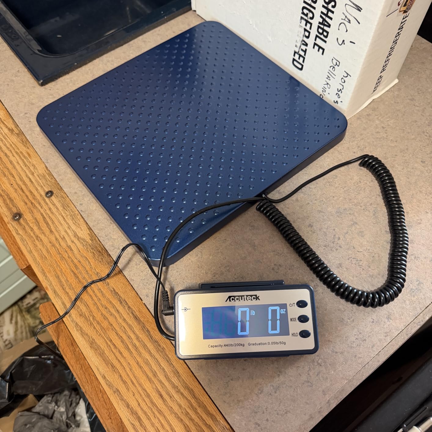 Accuteck 440lb Heavy Duty Digital Metal Industry Shipping Postal Scale W/C customer photo 2