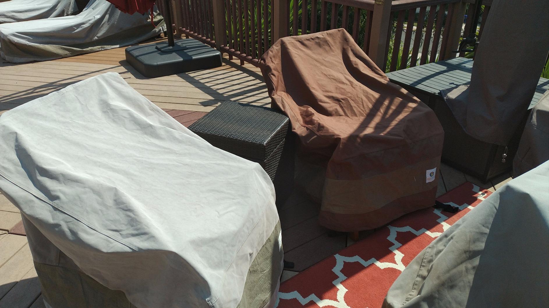 DUCKCOVERS Ultimate Waterproof 36 Inch Patio Chair Cover, Outdoor Chair Covers customer photo 1
