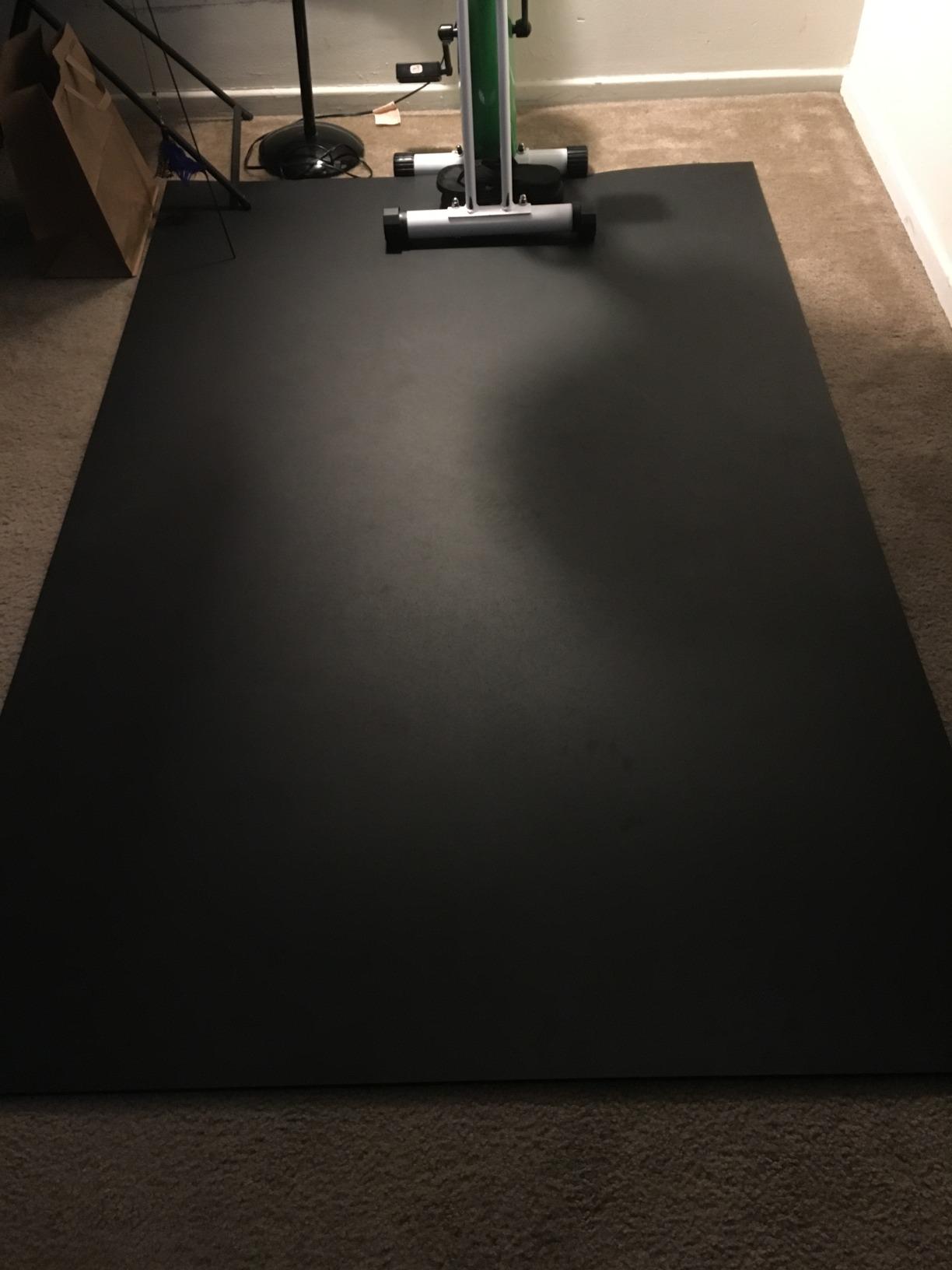 IncStores 4'x6' Premium Mat - Vulcanized Rubber Exercise Mat, High Density Floor Mats for Gym Flooring, Home Gym, and Horse Stall Mat customer photo 2