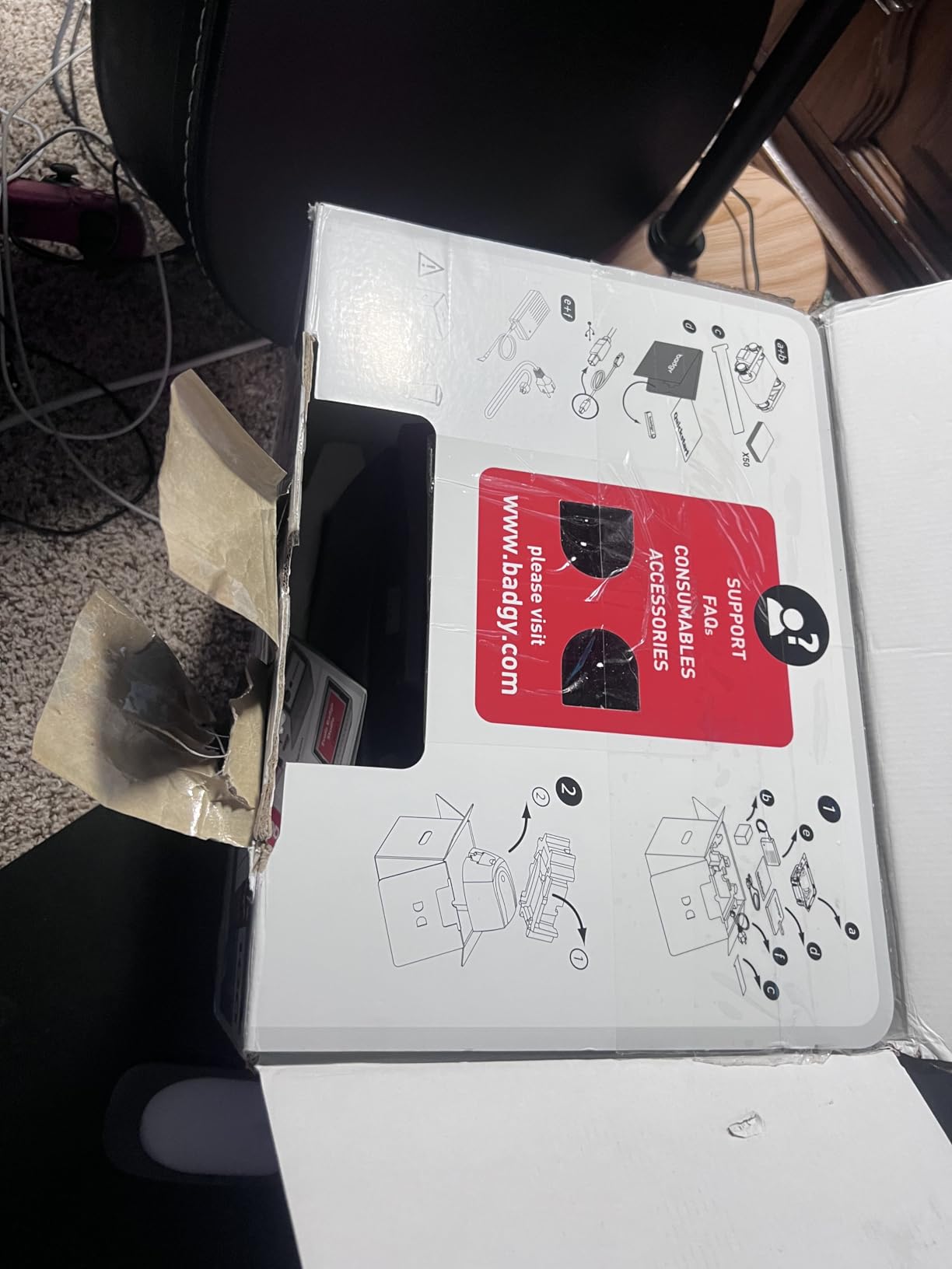 Badgy100 Color Plastic Card Printer customer photo 2