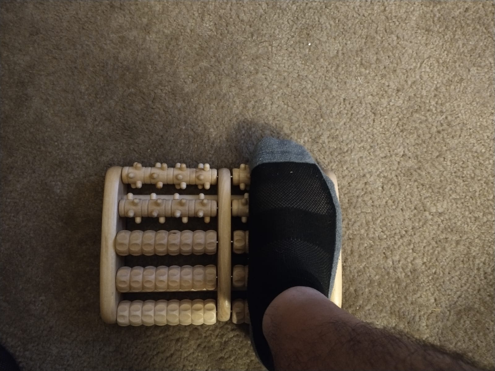 TheraFlow Foot Roller for Plantar Fasciitis Relief and Neuropathy Pain Relief for Feet - Wooden Foot Massager Roller Acupressure Tool with Reflexology Chart - Mom Gifts for Women and Men customer photo 1