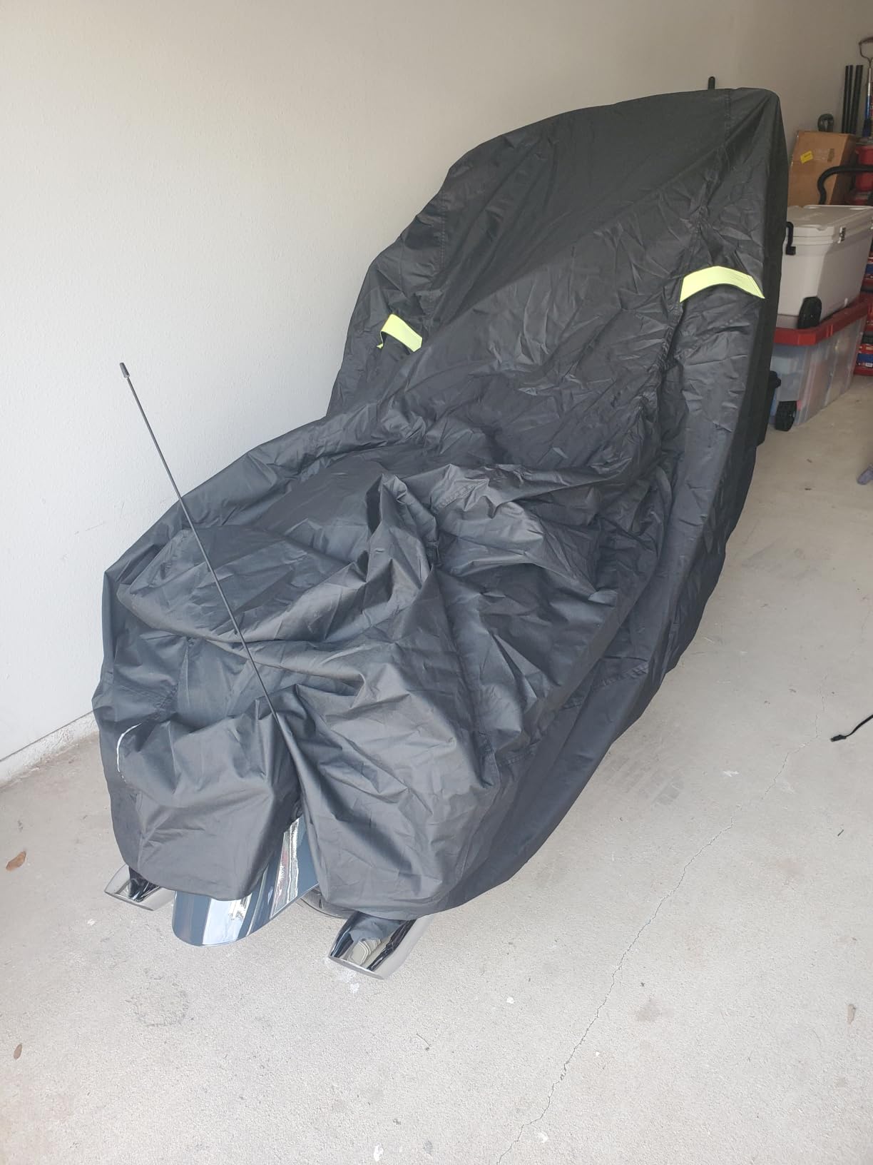 Waterproof Motorcycle Cover for Large Cruisers, Black L 97