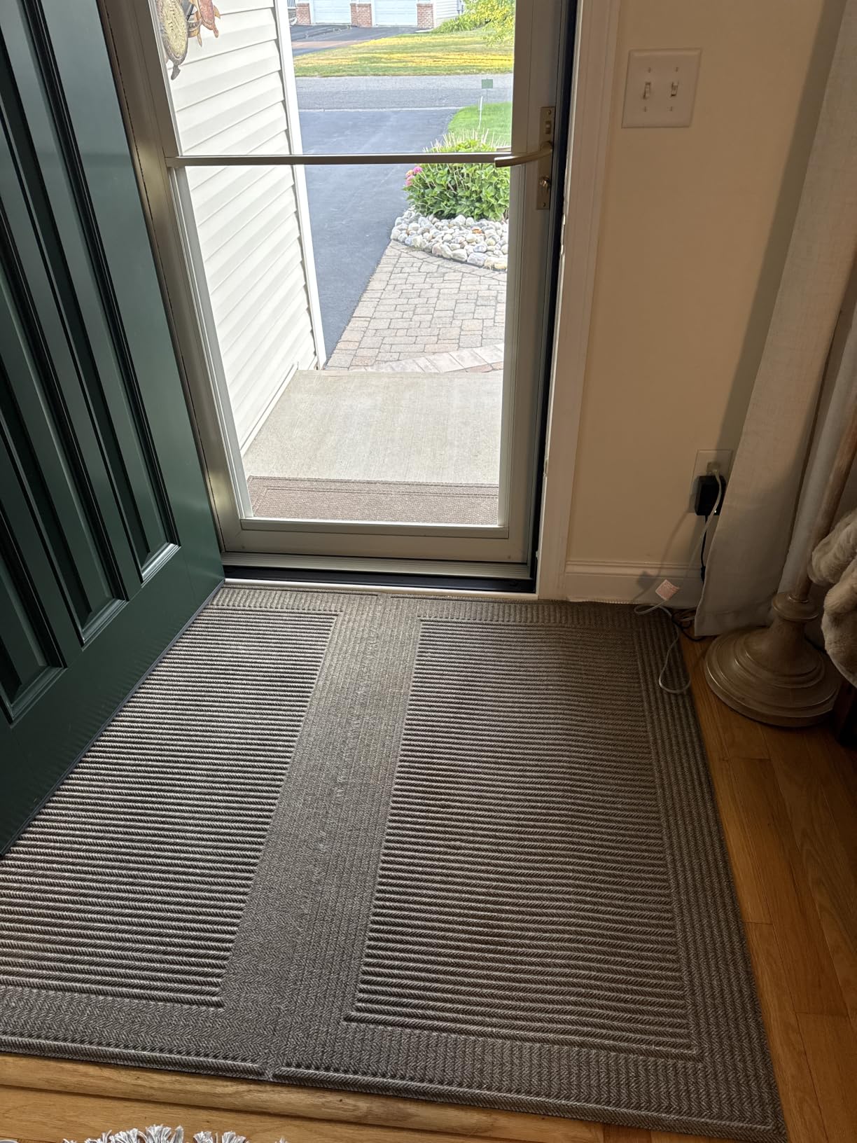 GORILLA GRIP Strong Rug Pad Gripper, 5x7 FT, US Designed, Grips Help Keep Area Rugs Safe and in Place, Slip and Skid Resistant Pads for Hard Floors, Under Carpet Mat Cushion and Hardwood Protection customer photo 1