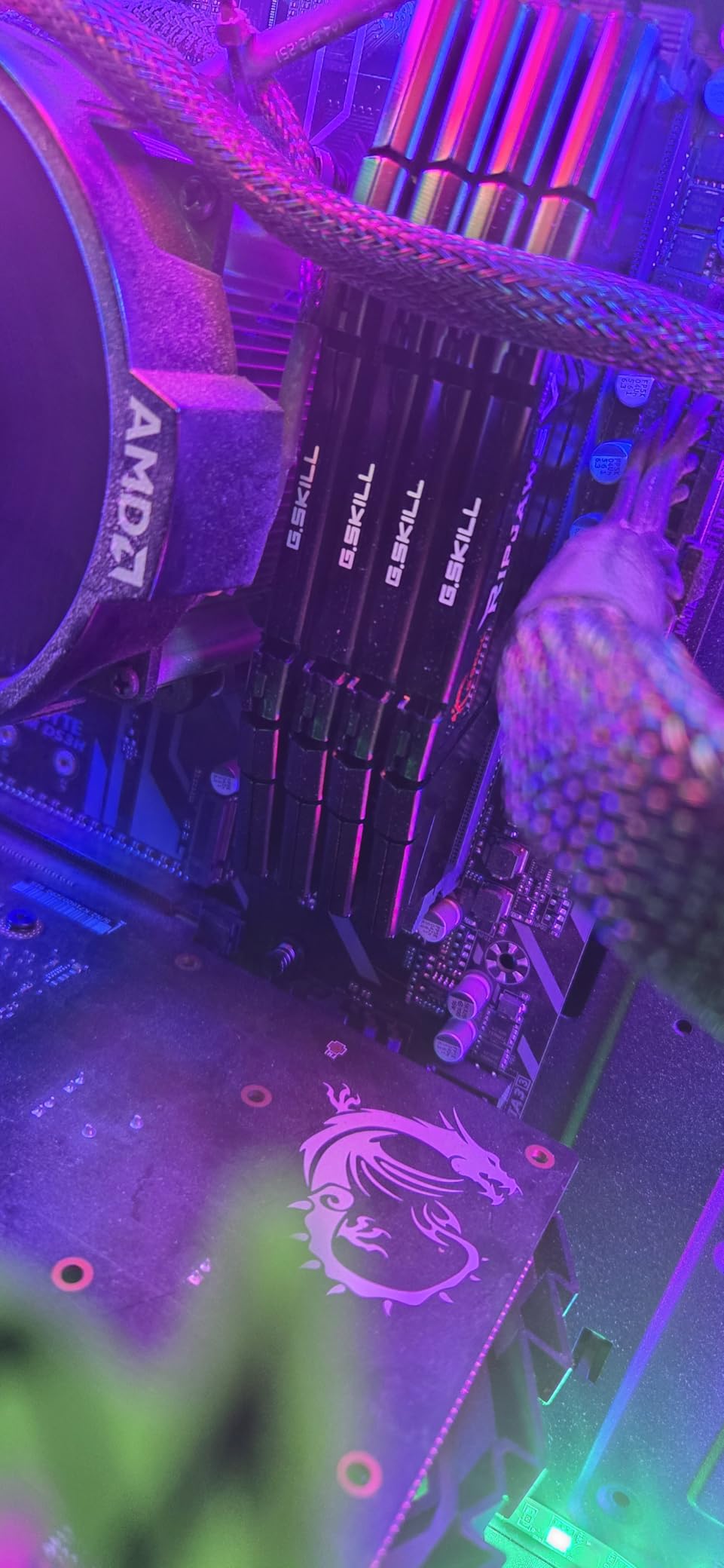 G.SKILL RipjawsV Series DDR4 RAM (XMP) 64GB (4x16GB) 3200MT/s CL16-18-18-38 1.35V Intel AMD Desktop Computer Memory U-DIMM - Black (F4-3200C16Q-64GVK) customer photo 1
