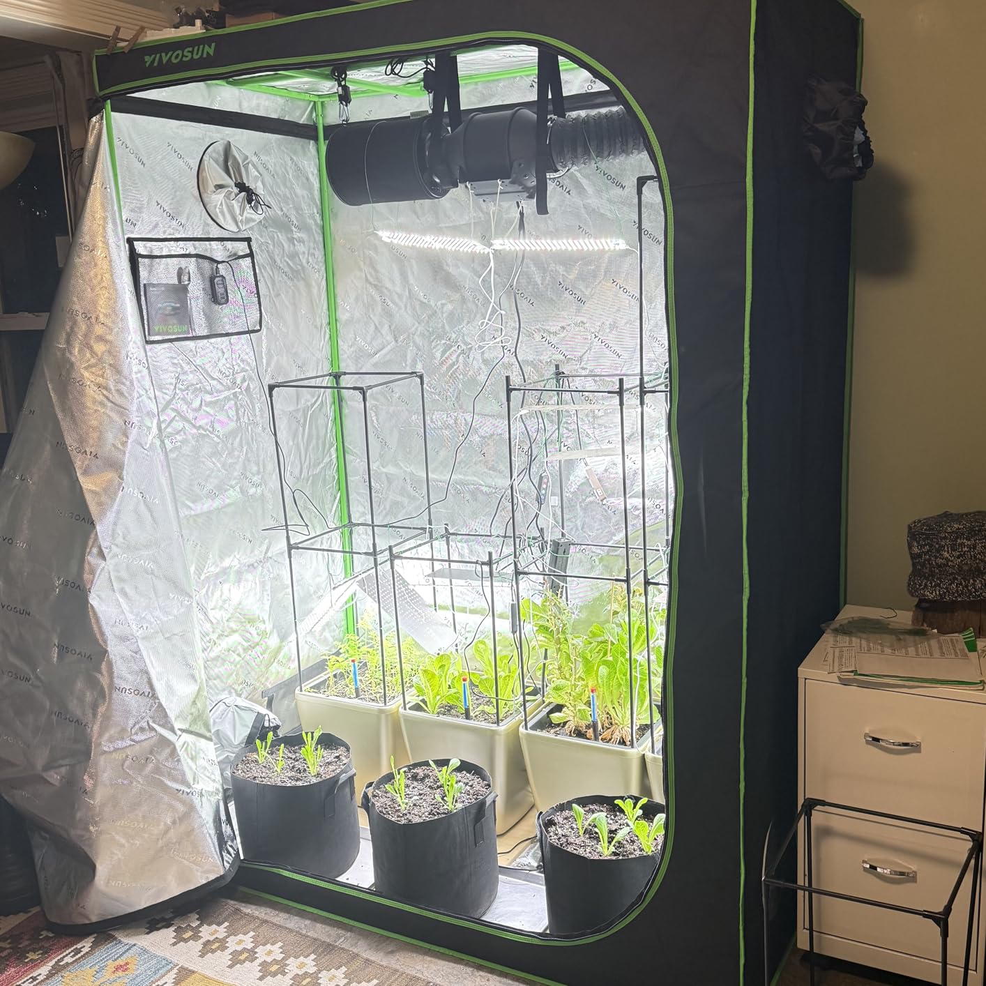 VIVOSUN S448 4x4 Grow Tent 48