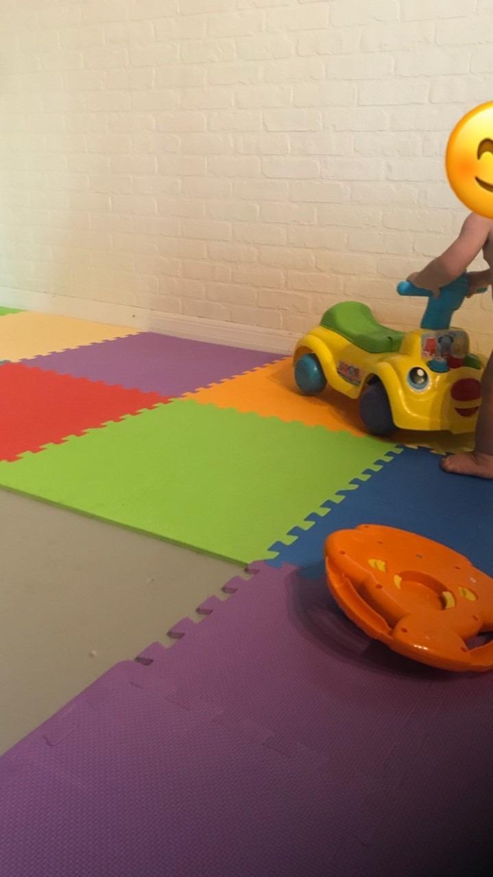BalanceFrom Foam Floor Tiles for Kids - Non-Toxic Comfortable Baby Play Mat and Interlocking Foam Tiles for Crawling & Development, Soft Play Mat for Babies, 36 Tiles Cover 36 SQ SF customer photo 2