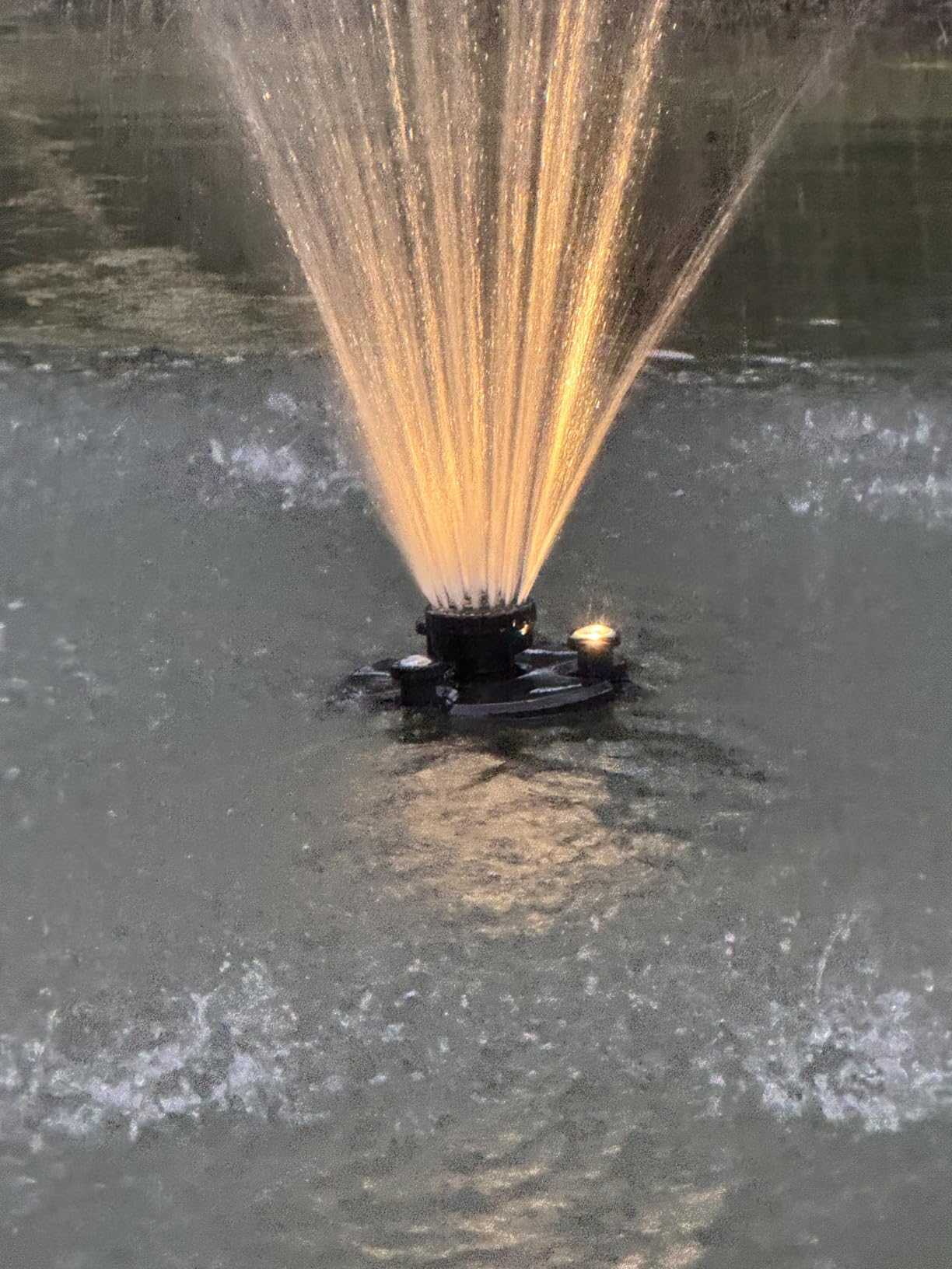 Pond Boss DFTN12003L Floating Fountain With Lights, 50 Foot Power Cord, 1/4 hp customer photo 1
